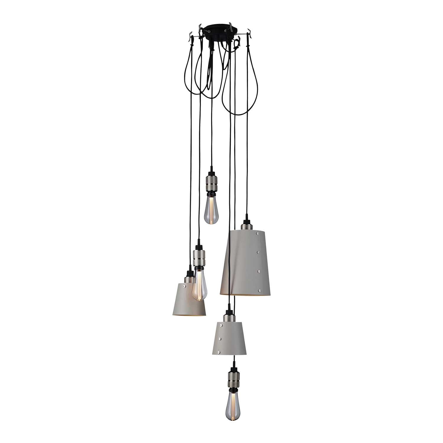 Hooked 6.0 Mix - Lustre design industriel pour descente d'escalier