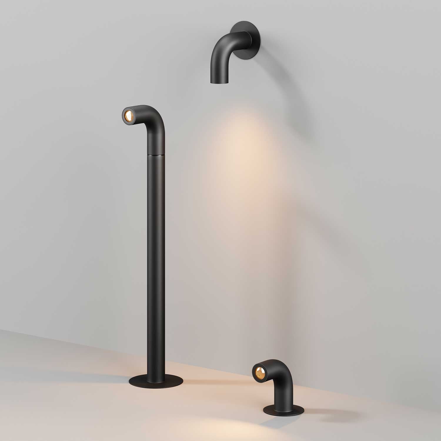 Sleek - Borne LED lumineuse pour jardin design extérieur