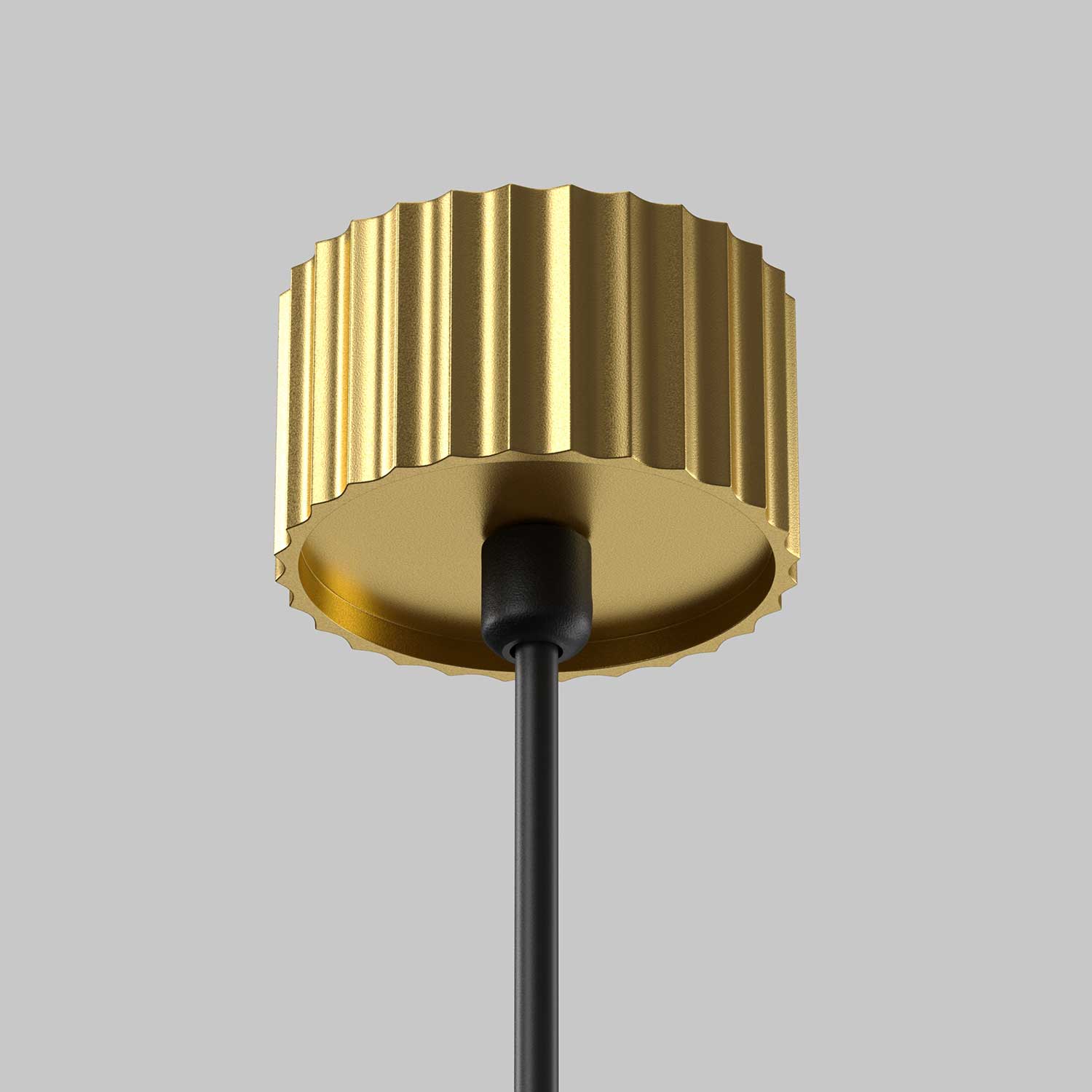 Calipso - Suspension cannelé tube en alu design pour cuisine