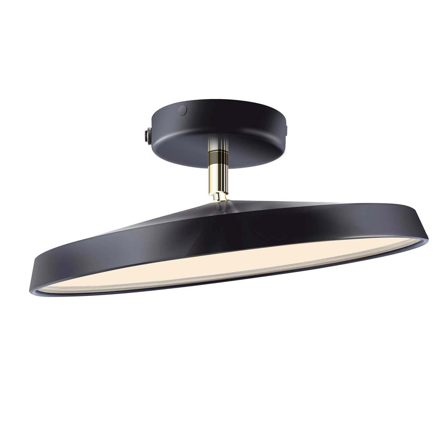 Kaito - Plafonnier LED en acier orientable pour salon contemporain