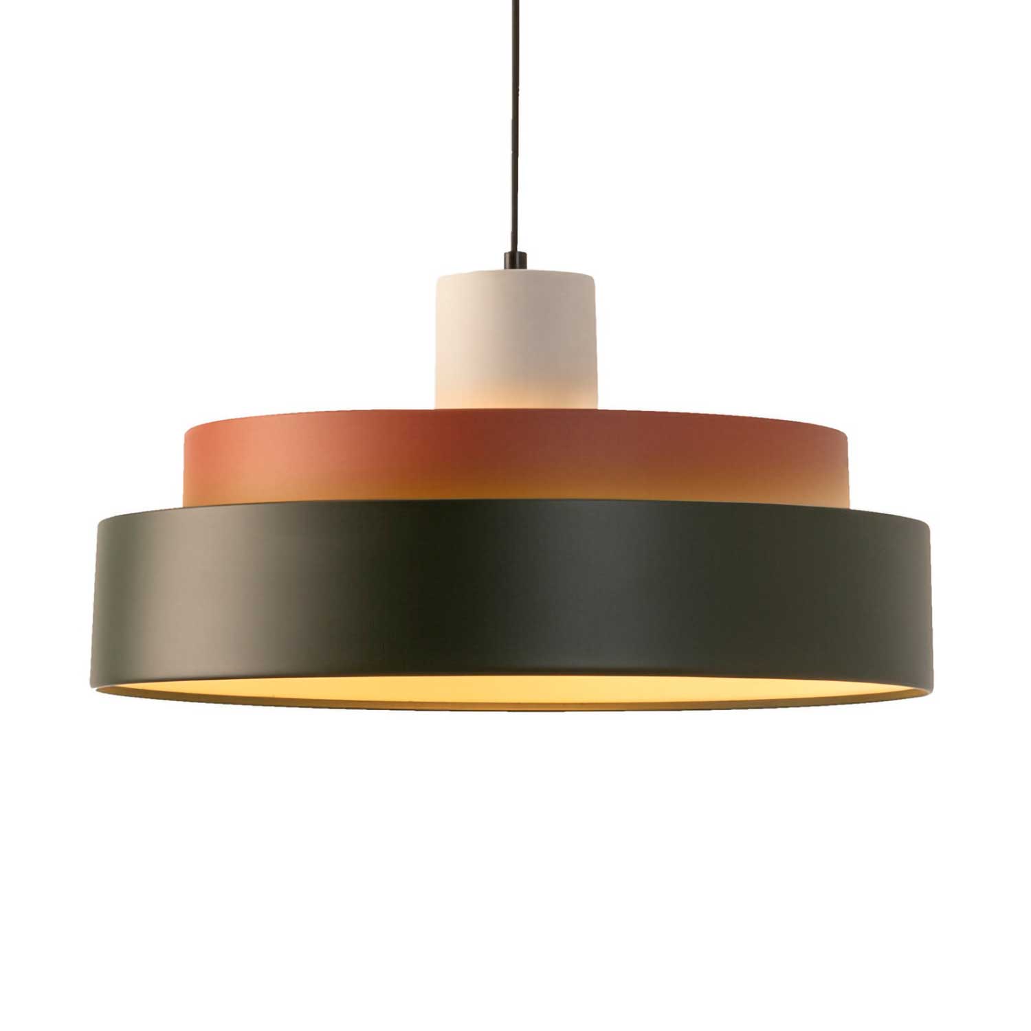Keops Triple - Suspension en métal coloré design pour chambre