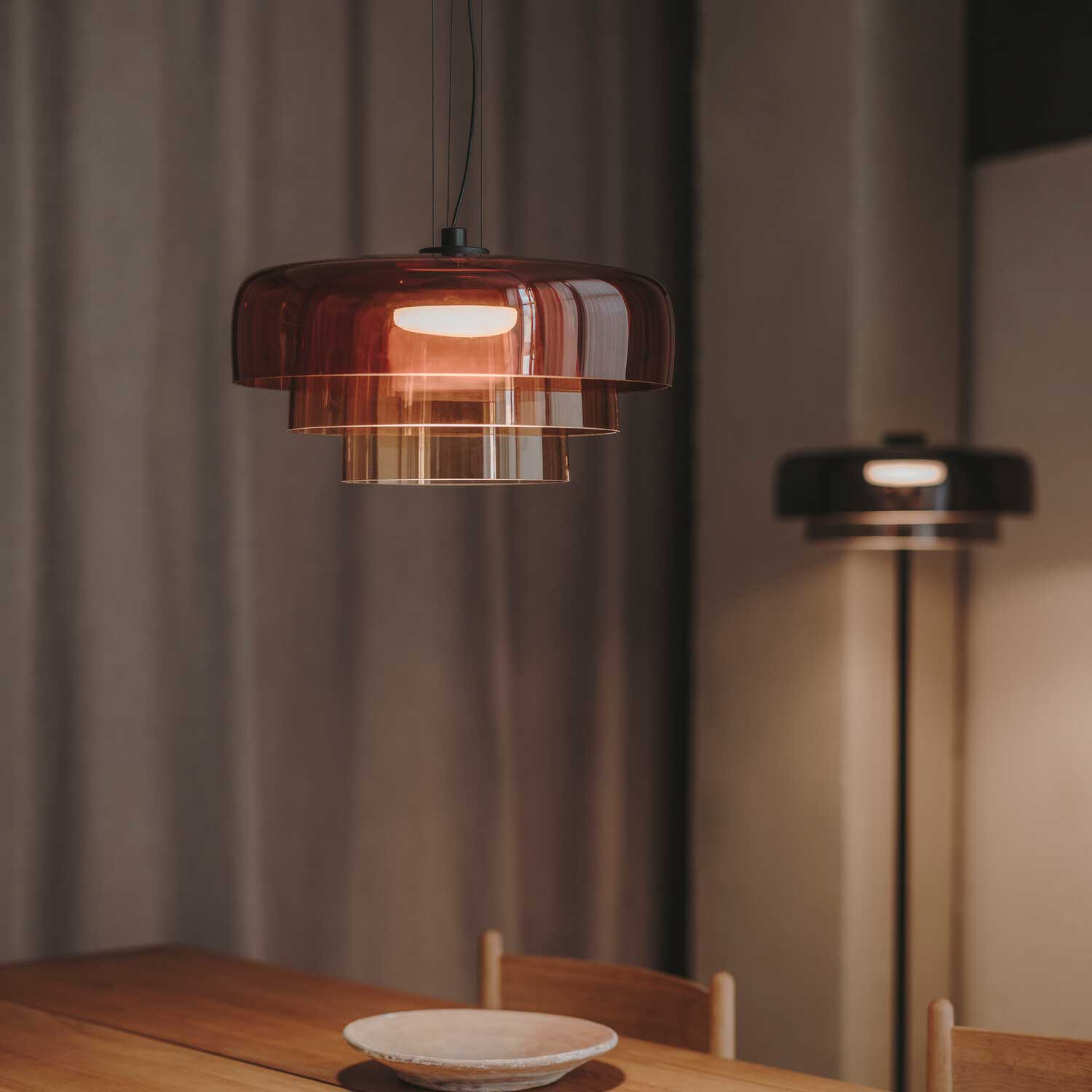 Levels 3 - Suspension en verre design pour salon