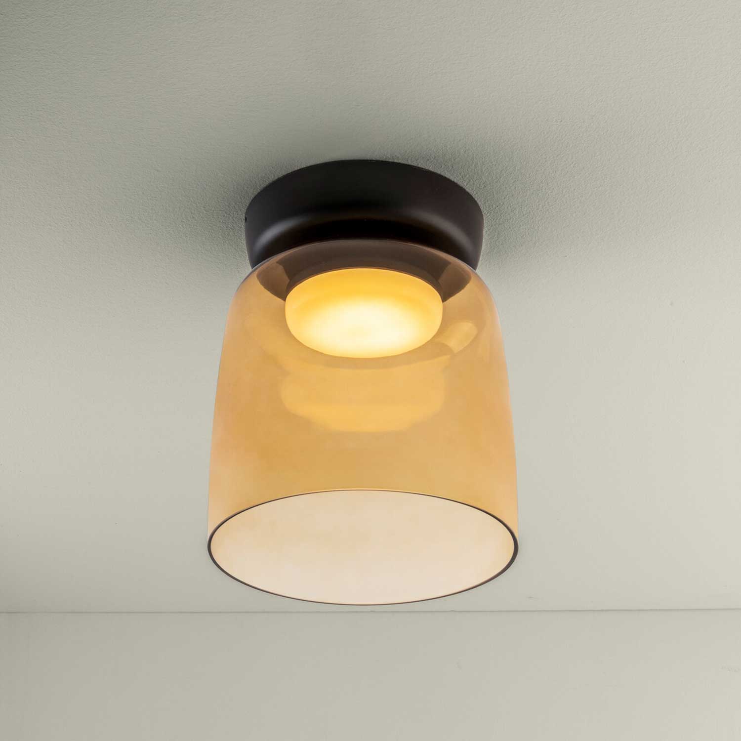 Levels 1 - Plafonnier LED en verre design moderne pour chambre