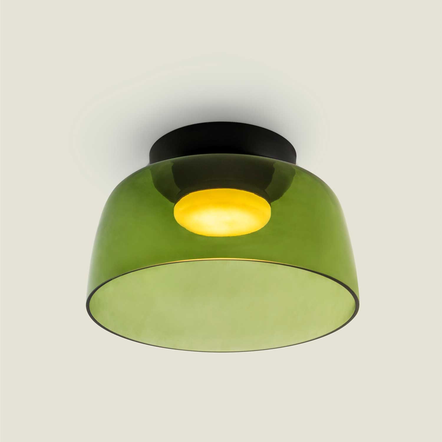 Levels 1 - Plafonnier LED en verre design moderne pour chambre