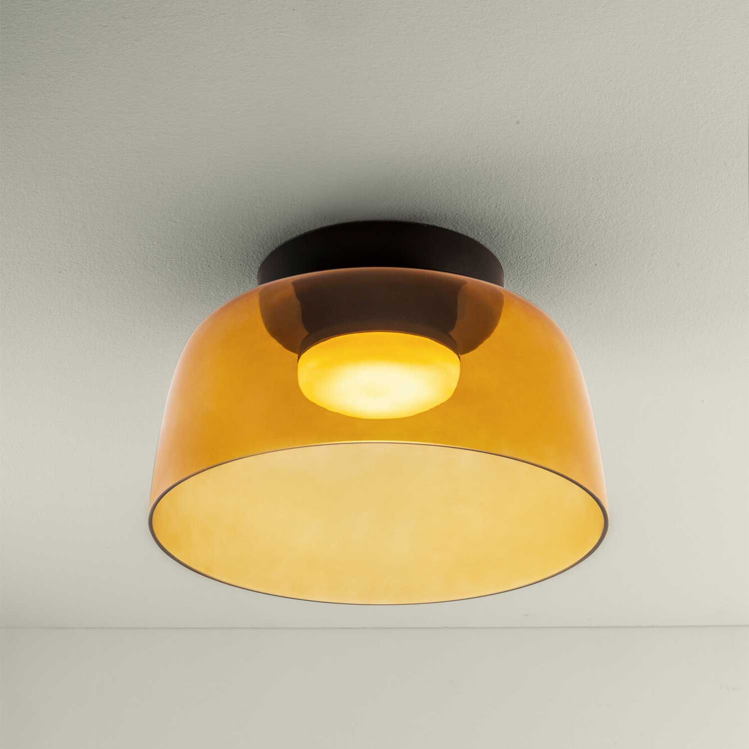 Levels 1 - Plafonnier LED en verre design moderne pour chambre