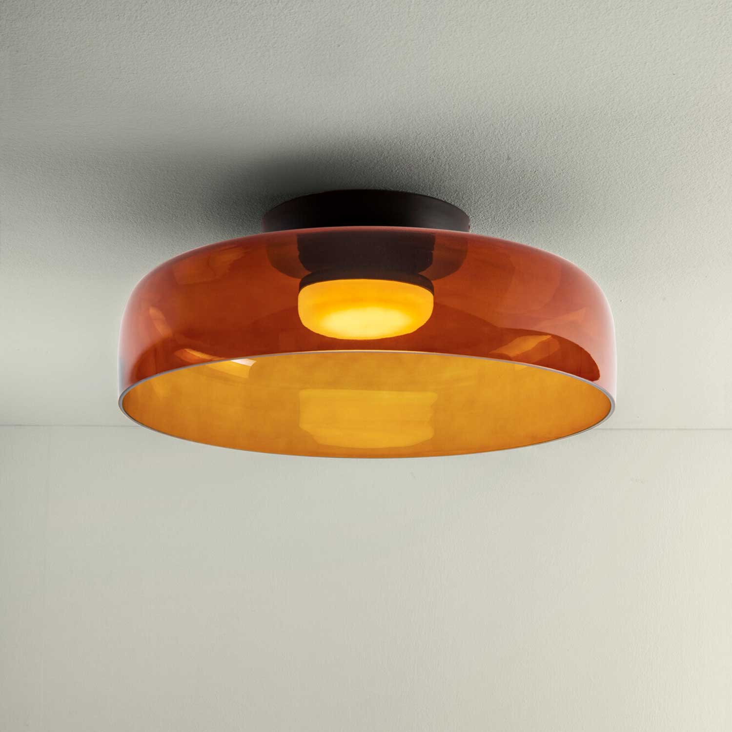 Levels 1 - Plafonnier LED en verre design moderne pour chambre