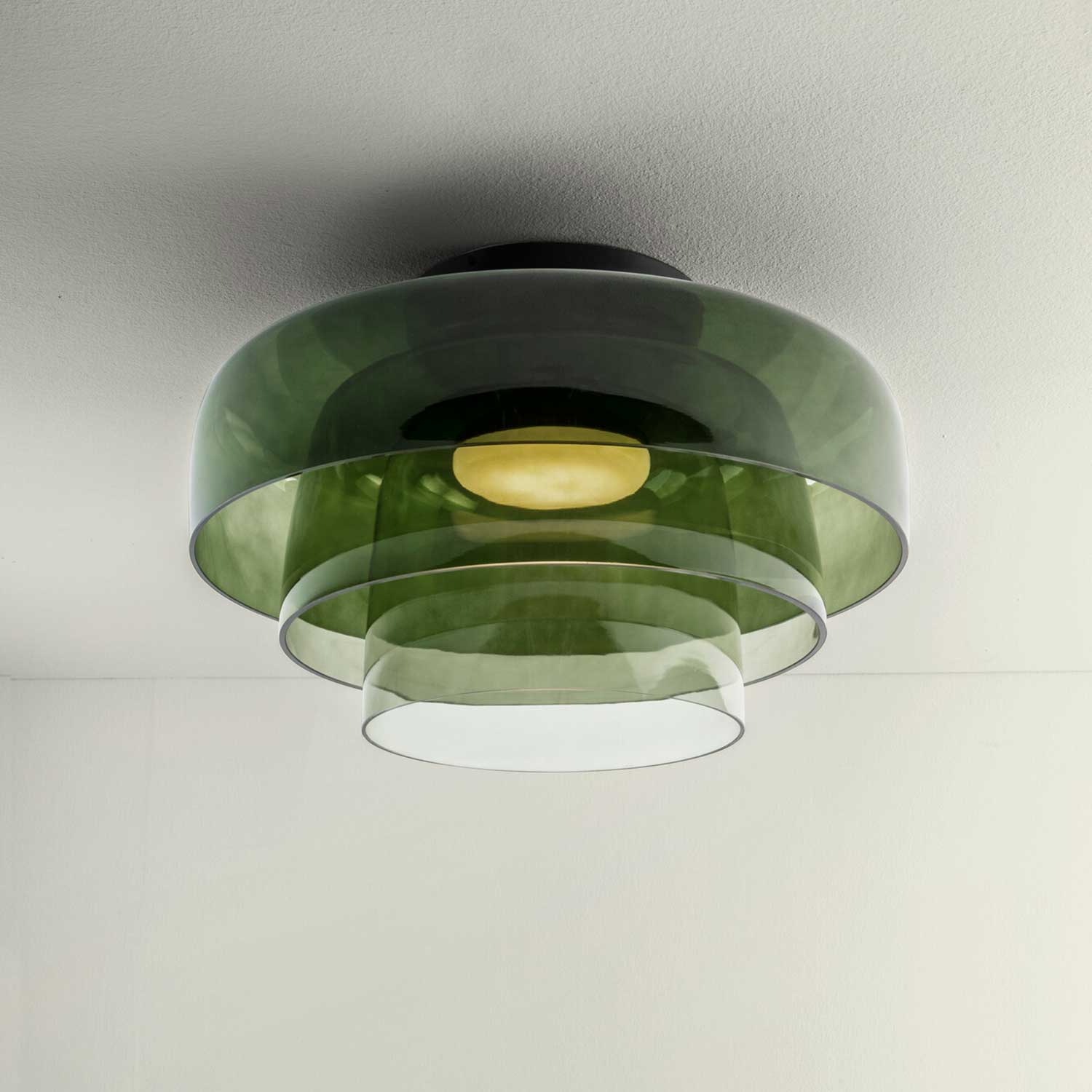 Levels 3 - Plafonnier LED en verre design pour salon