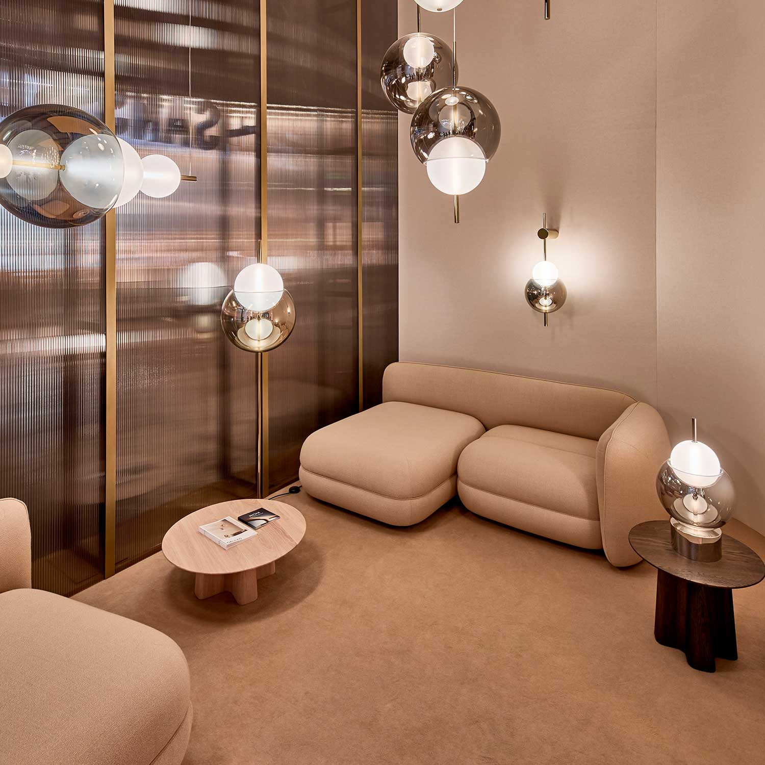 Galileo - Applique murale LED luxe sphère en verre design pour chambre