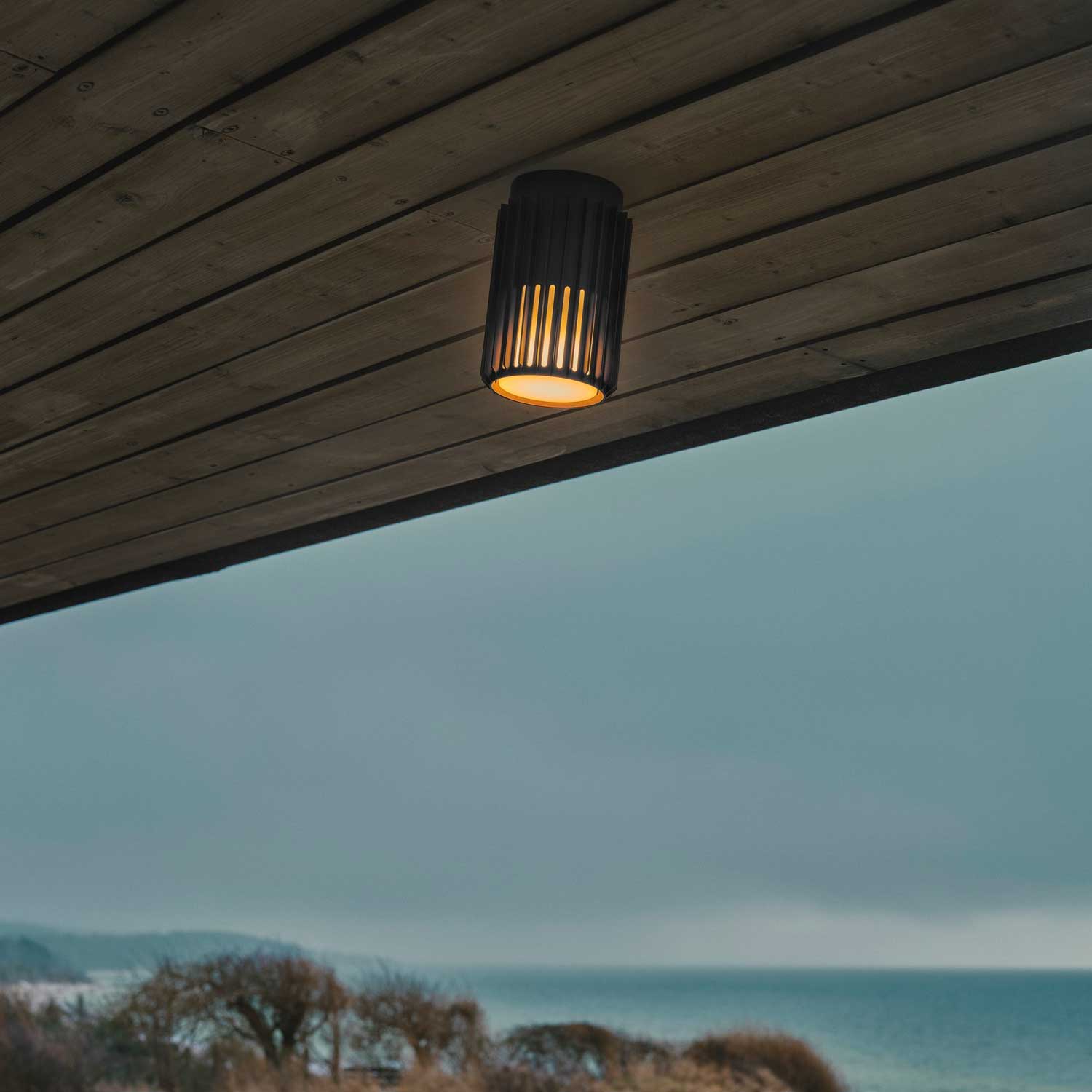 Aludra - Plafonnier d'extérieur en acier design moderne