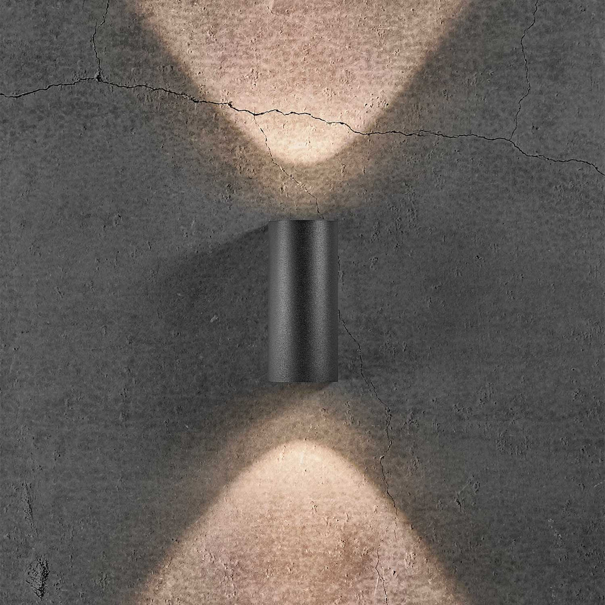 Asbol Round - Applique murale d’extérieur LED arrondie en aluminium et verre, style minimaliste