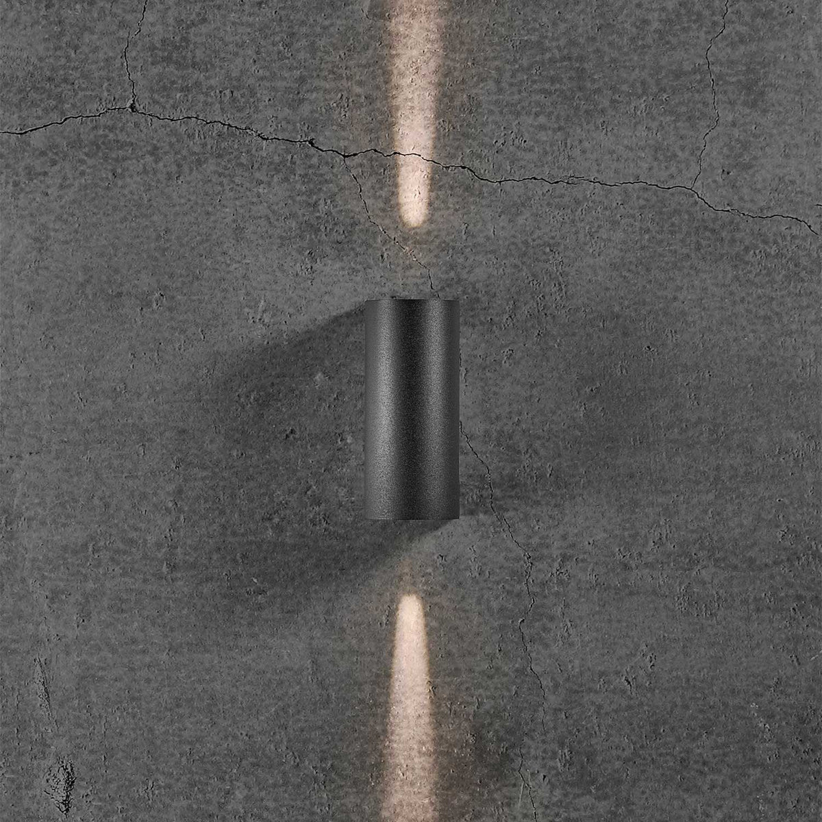Asbol Round - Applique murale d’extérieur LED arrondie en aluminium et verre, style minimaliste