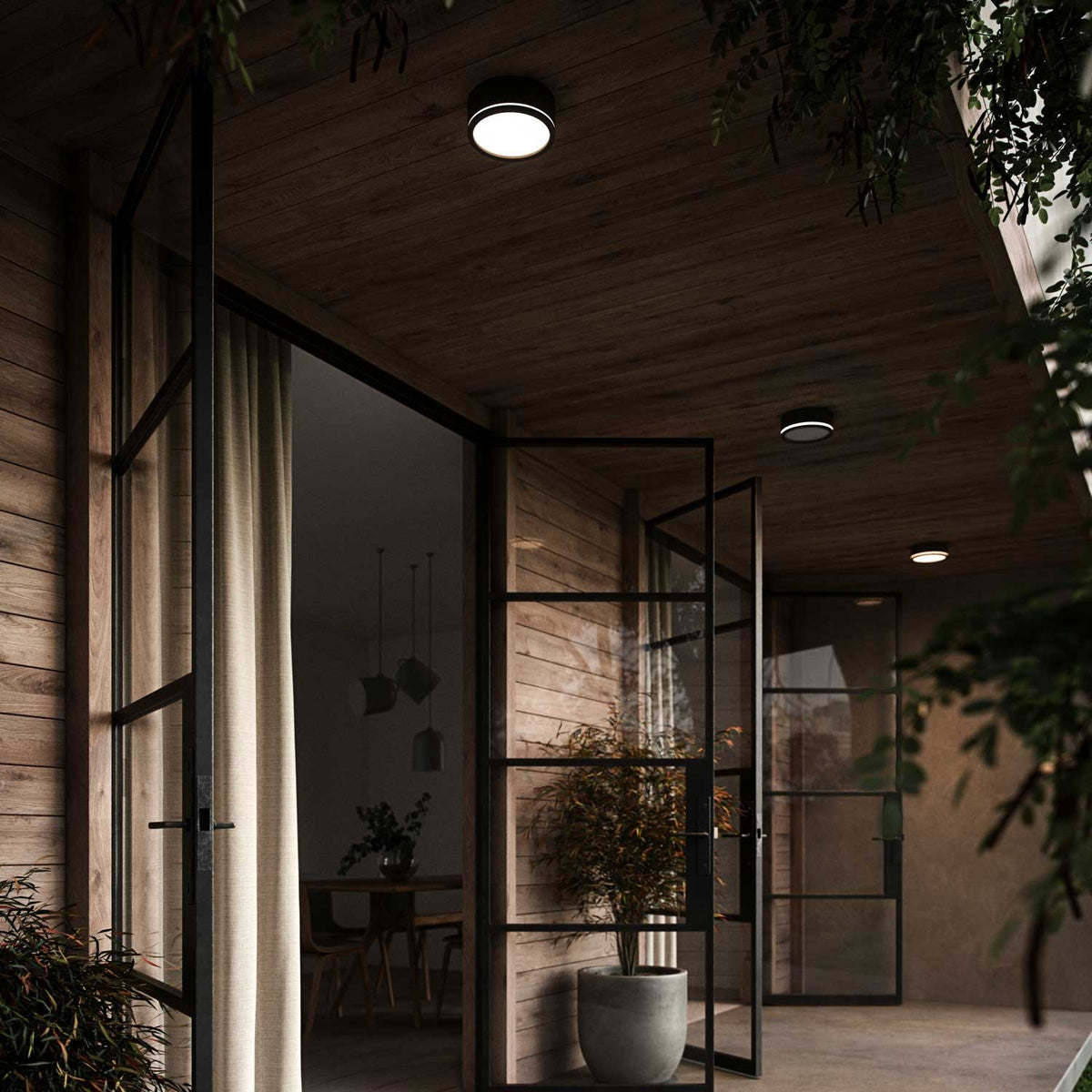 Ava Smart - Applique et plafonnier LED connecté en aluminium, pour intérieur et extérieur