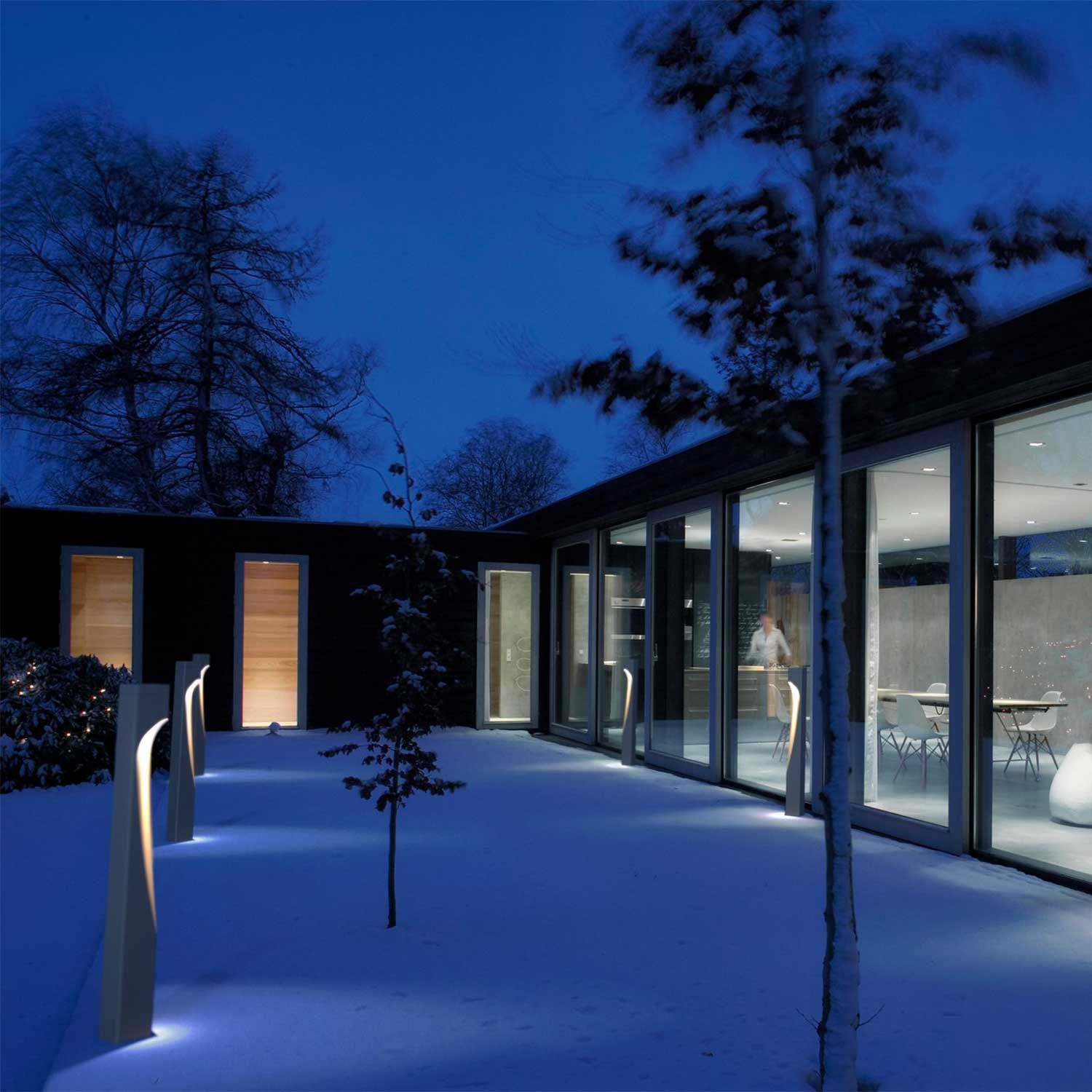 Concordia - Palo luminoso design contemporaneo per giardino