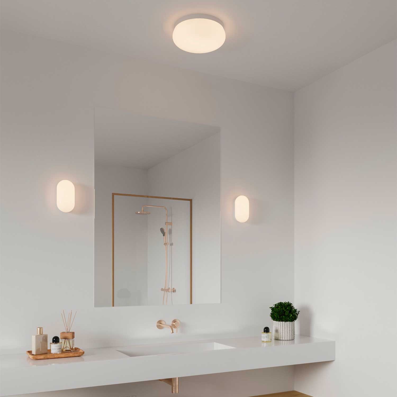 Foam - Applique murale PMMA pour salle de bain contemporaine