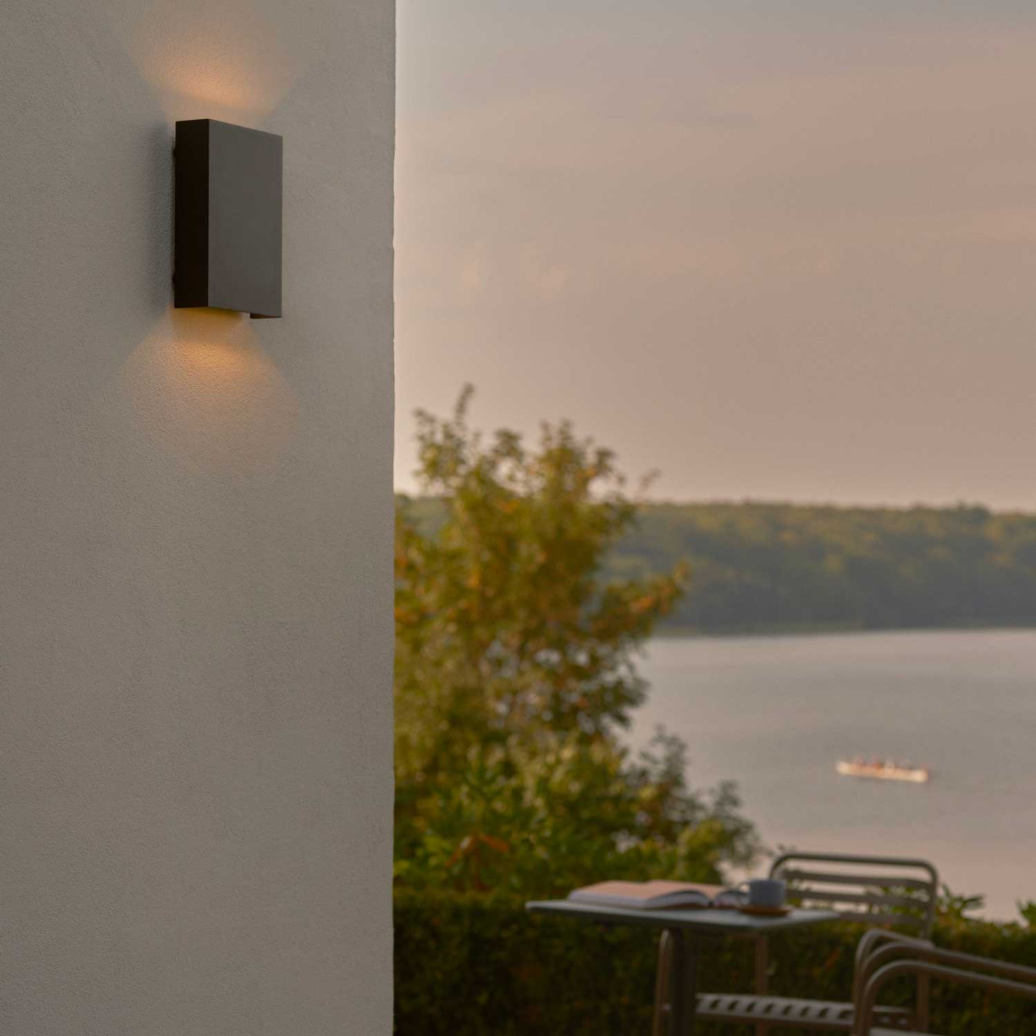 Fold - Applique da parete LED esterna doppia design contemporaneo