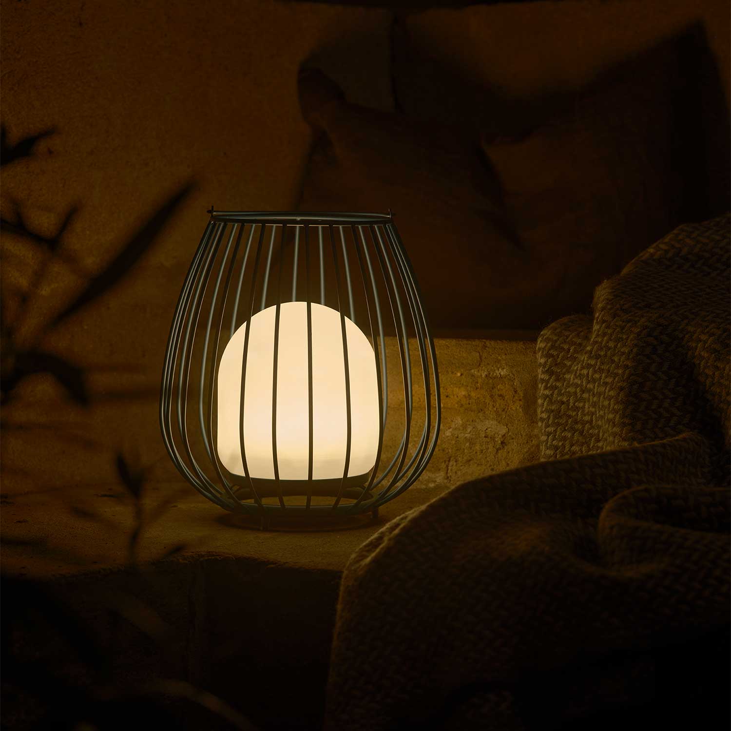 Jim - Lampe d'extérieur LED nomade pour terrasse moderne