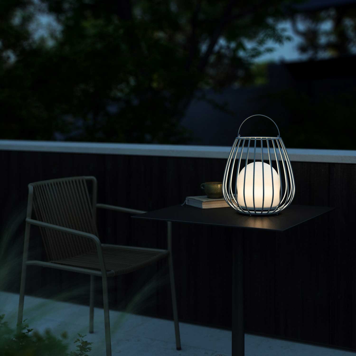 Jim - Lampe d'extérieur LED nomade pour terrasse moderne
