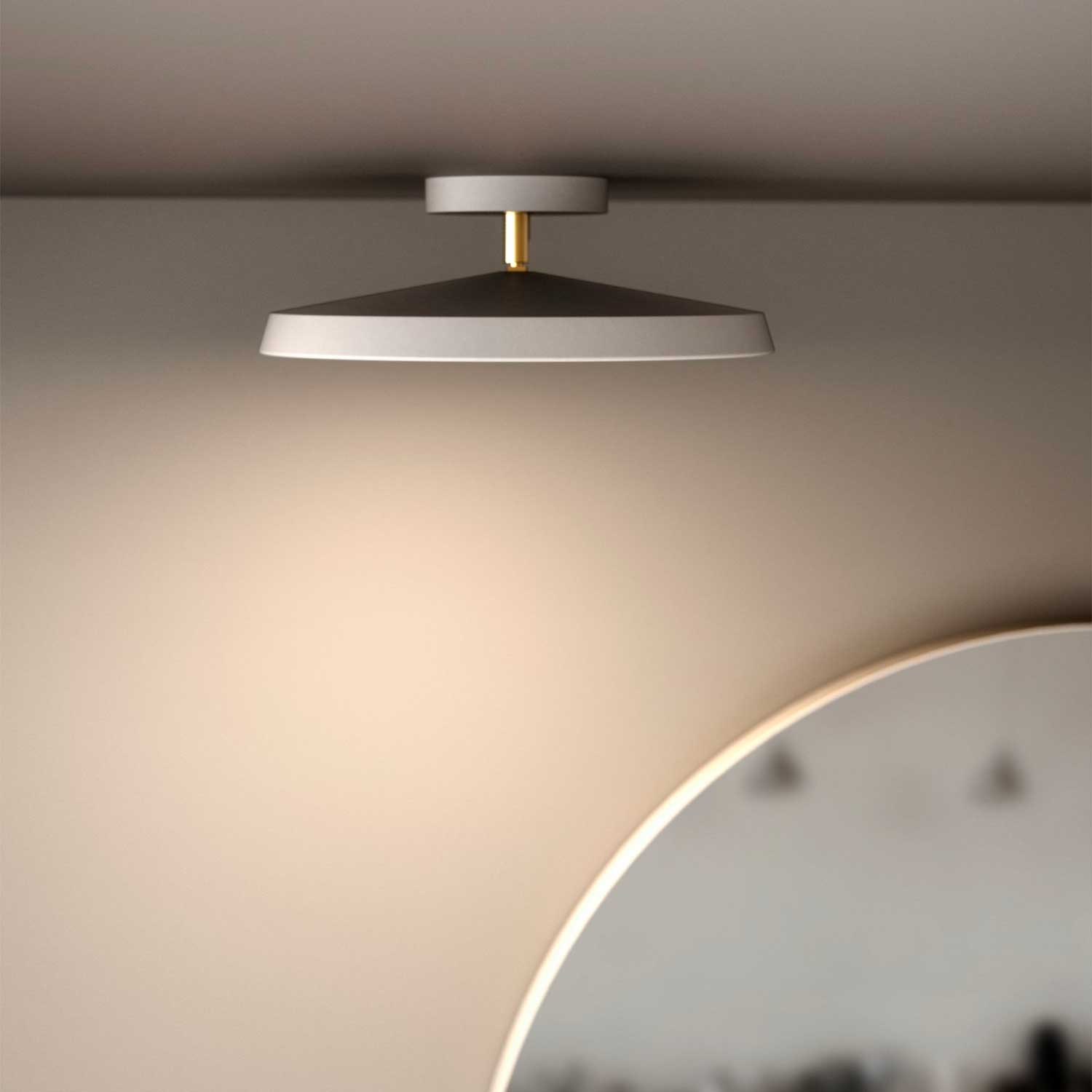 Kaito - Plafonnier LED en acier orientable pour salon contemporain