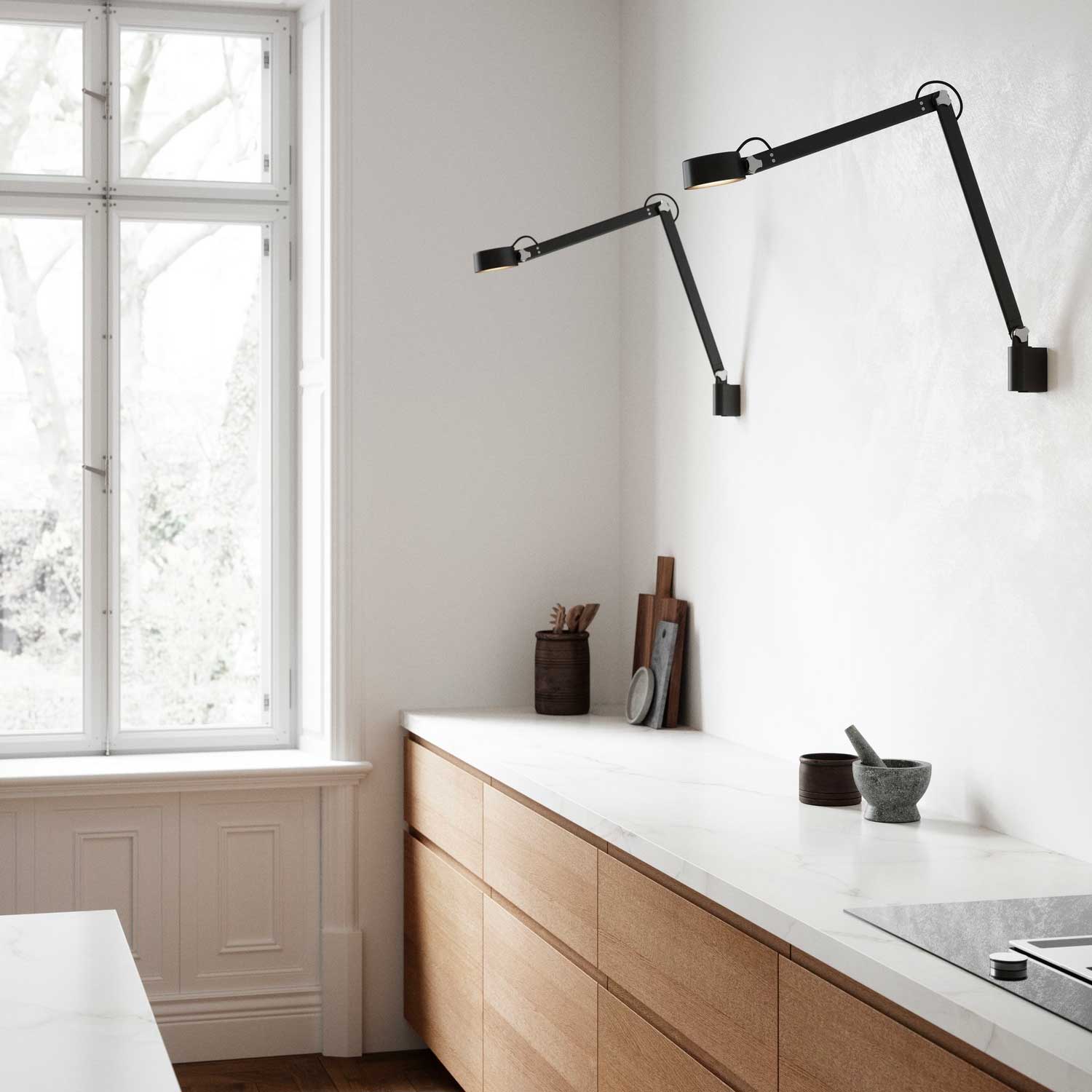 Nobu - Lampe LED en acier multifonctions design industriel
