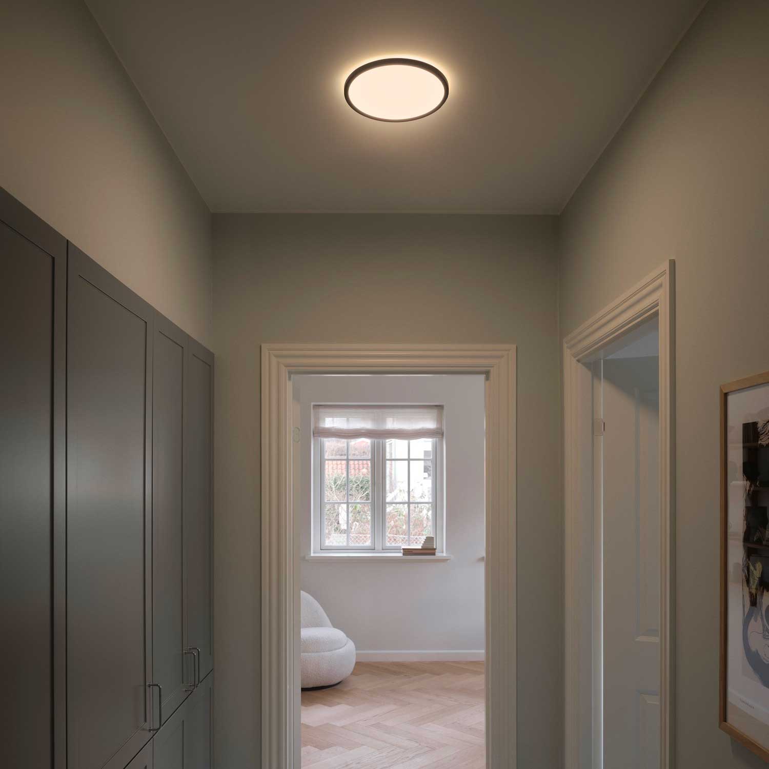 Oja - Plafonnier rond LED pour salle de bain moderne