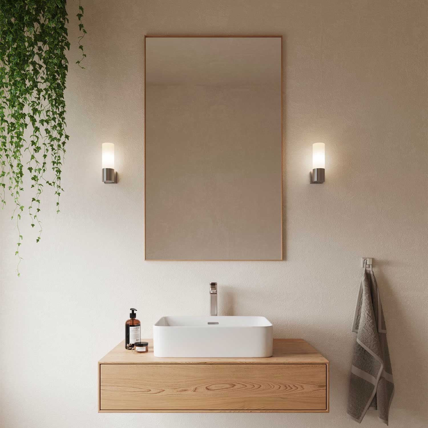 Tangens - Applique murale en verre pour salle de bain moderne