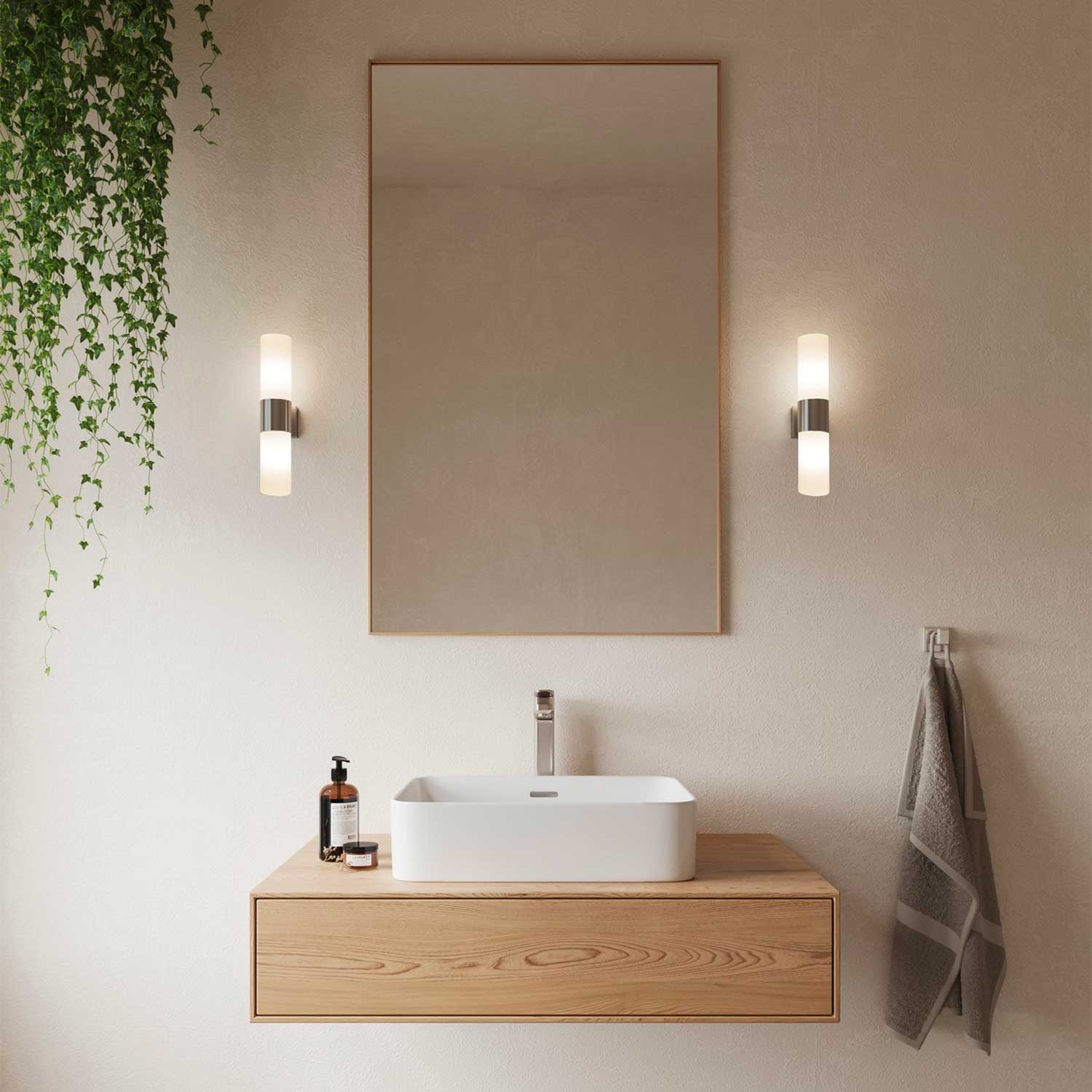 Tangens - Applique murale double pour salle de bain moderne