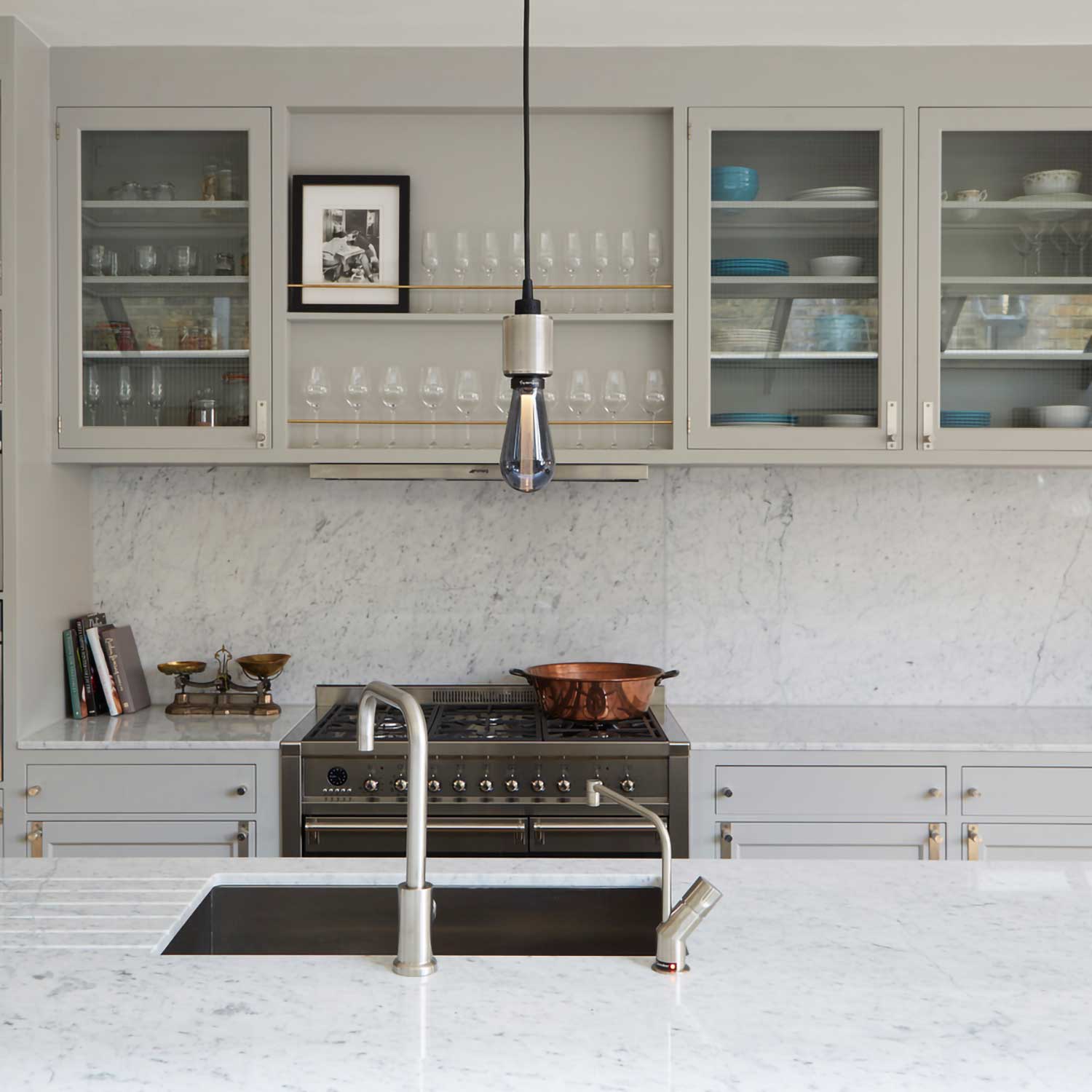 Heavy Metal Cross - Industrial design pendant light for kitchen