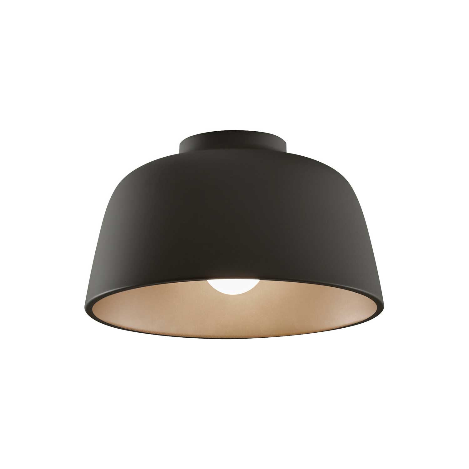 Miso - Plafonnier coupole en métal design pour salon