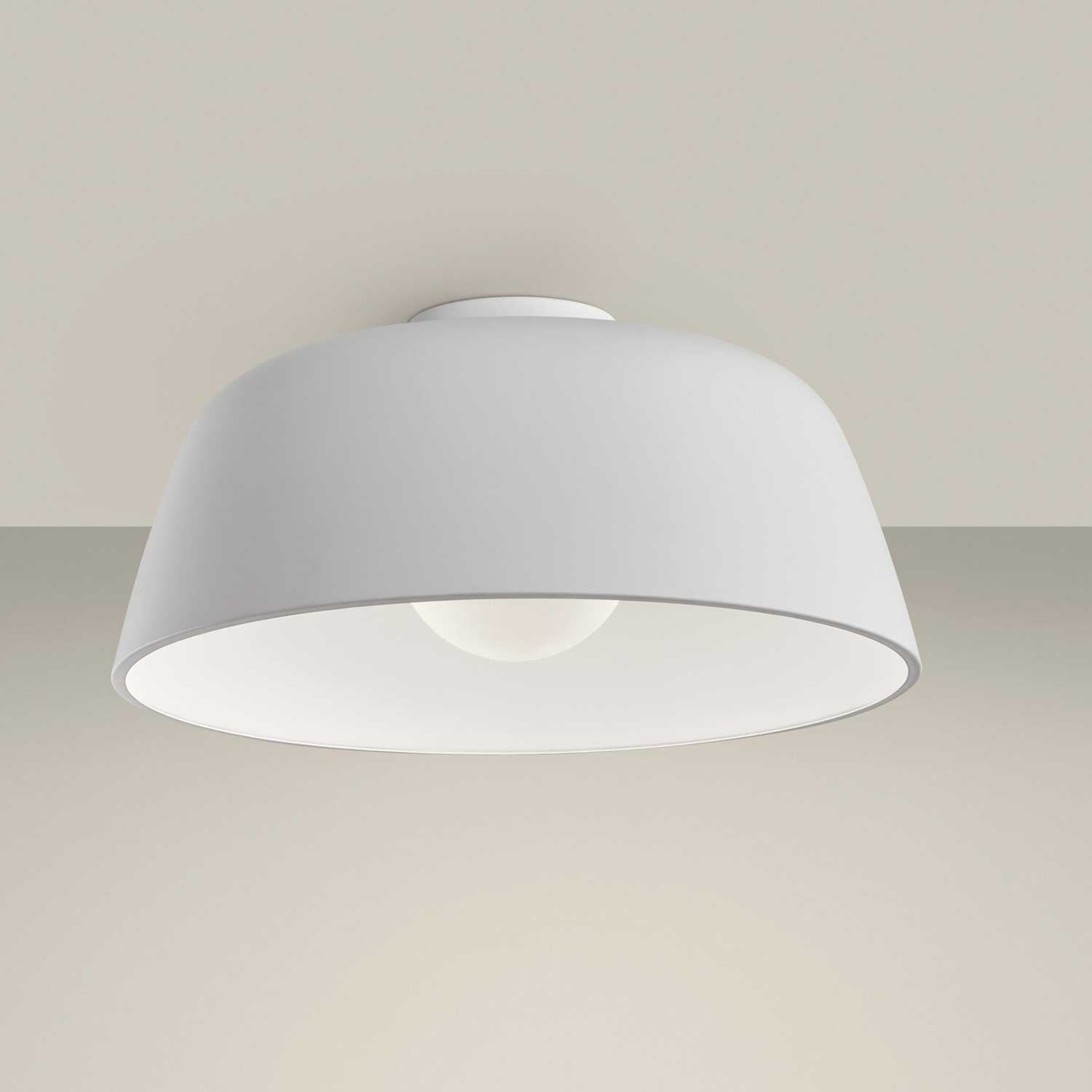 Miso - Plafonnier coupole en métal design pour salon