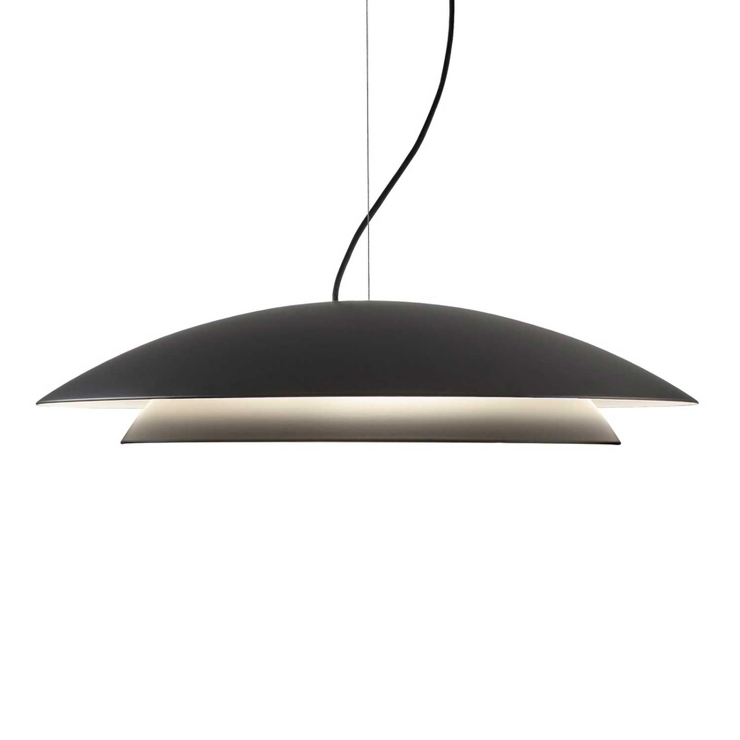 Noway - Suspension en métal doré ou noir design pour cuisine