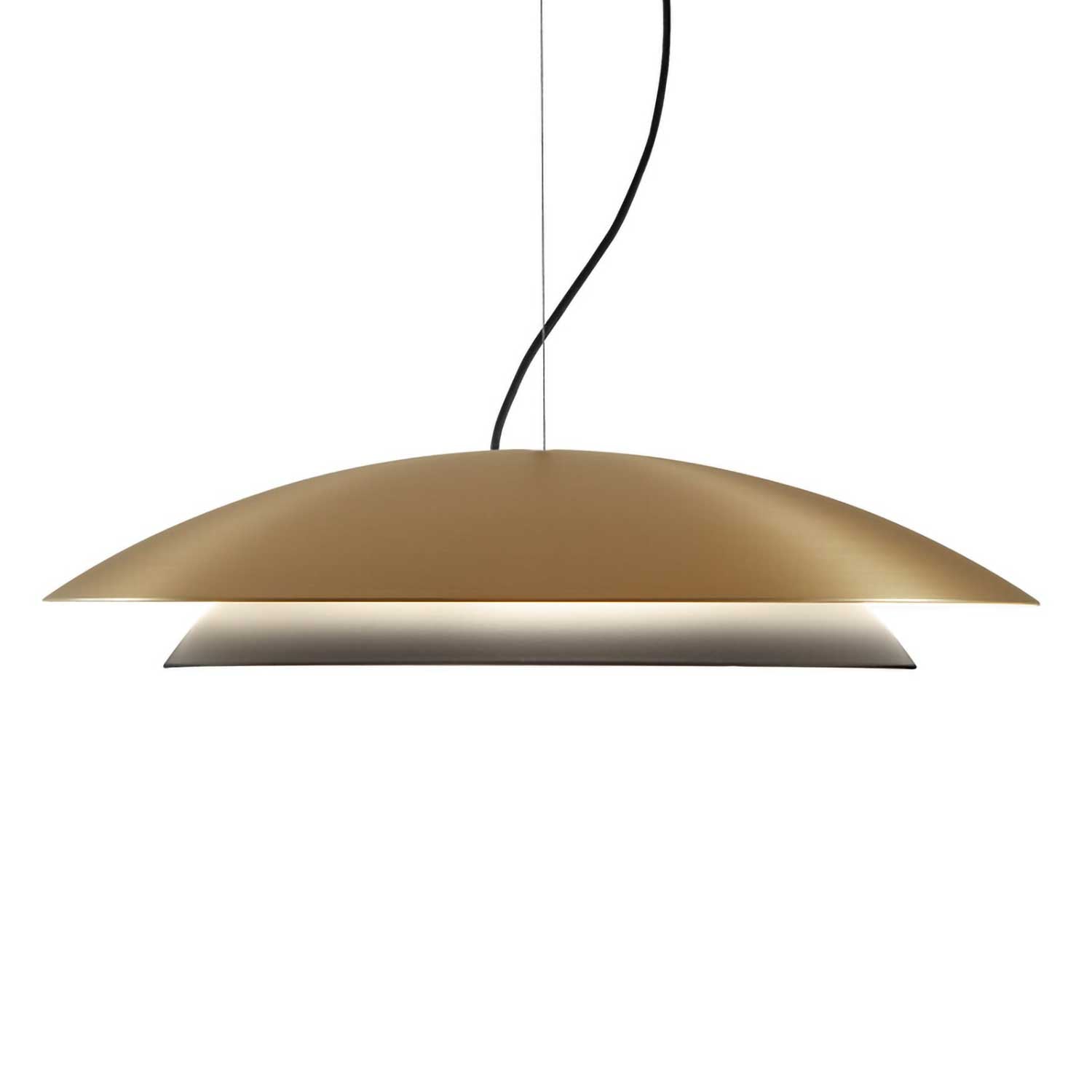 Noway - Suspension en métal doré ou noir design pour cuisine