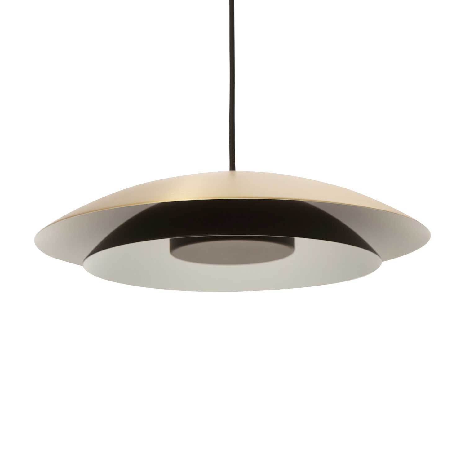 Noway - Suspension en métal doré ou noir design pour cuisine