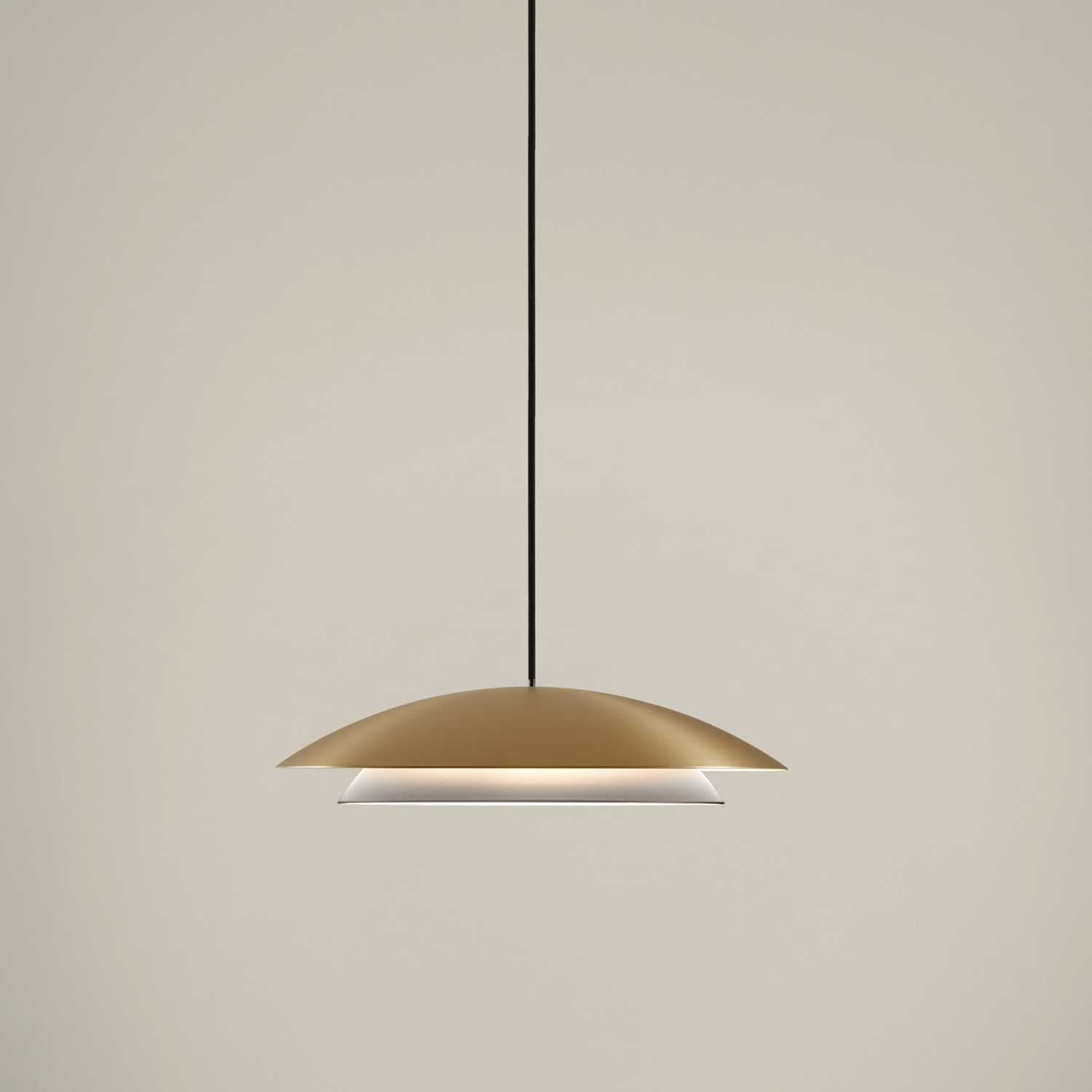 Noway - Suspension en métal doré ou noir design pour cuisine