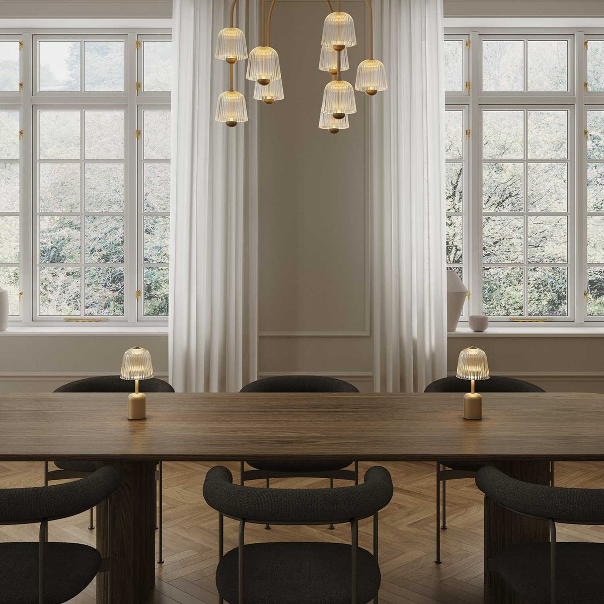 Asteea - Lampe à poser nomade en métal et acrylique, style scandinave