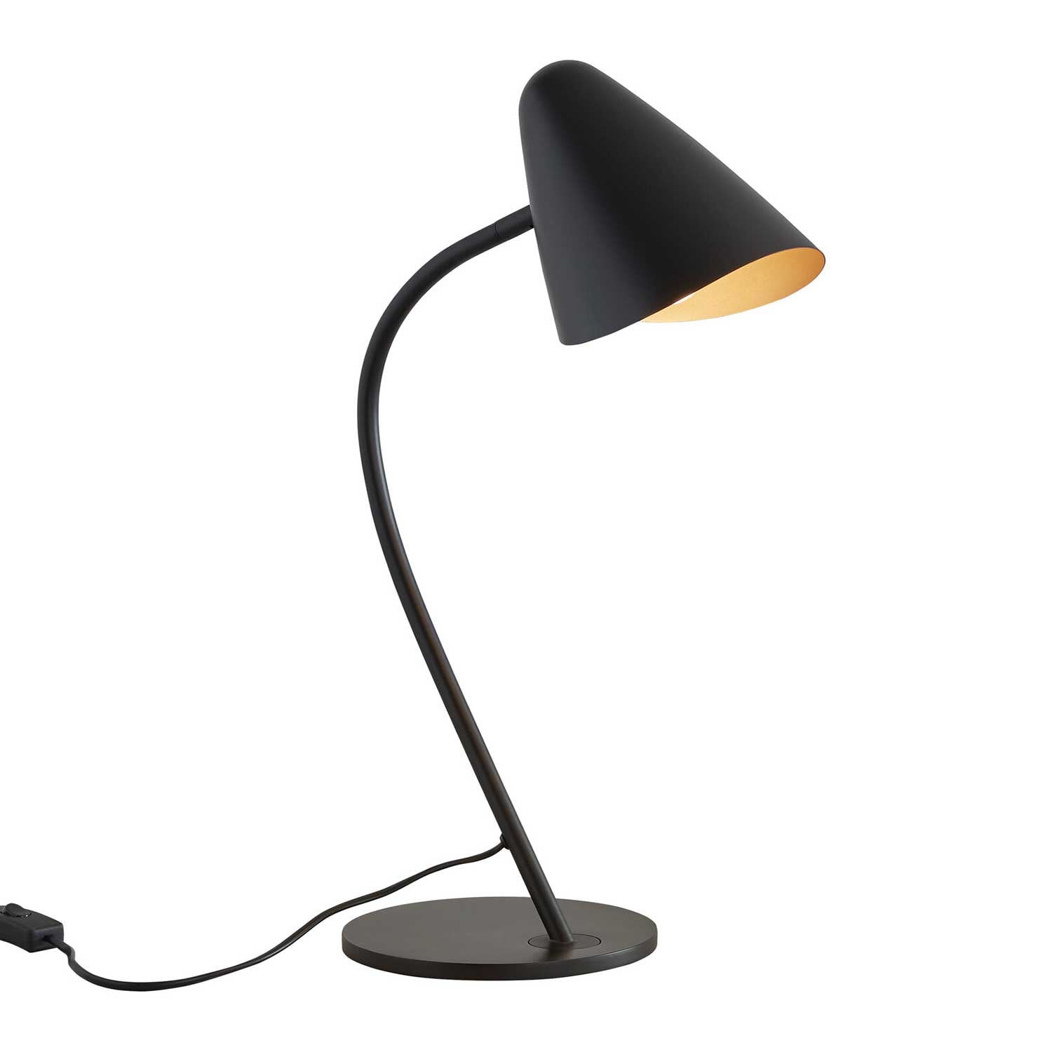 Organic - moderne schwarze Wohnzimmerlampe im Designstil