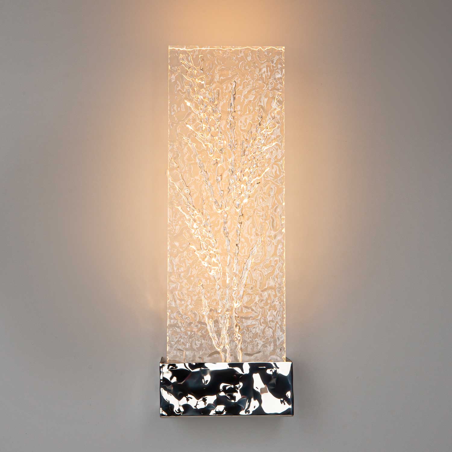 Ornate - Applique LED design en verre pour chambre d'hôtel