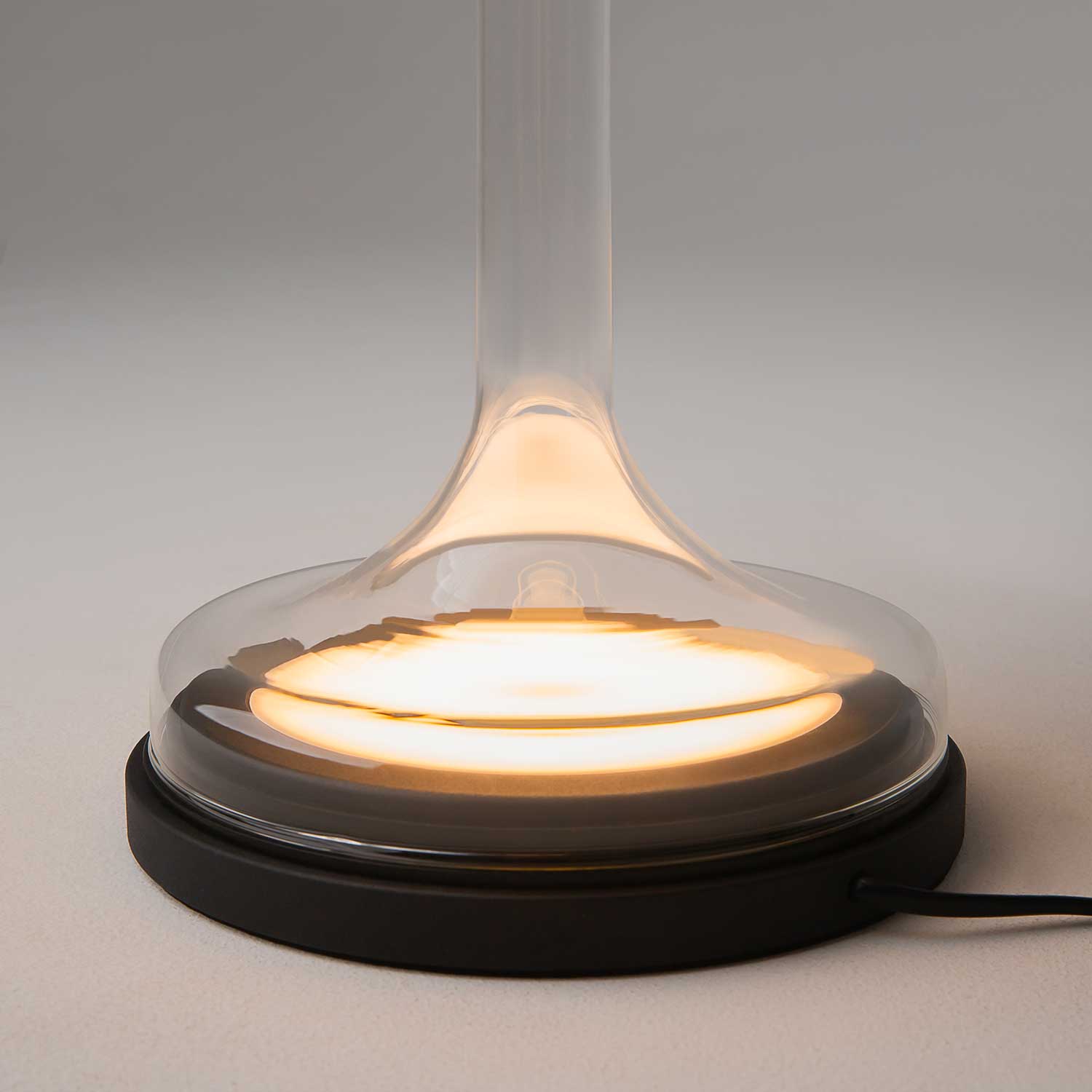 Spirito - Lampe LED à poser en verre design pour salon ou chambre