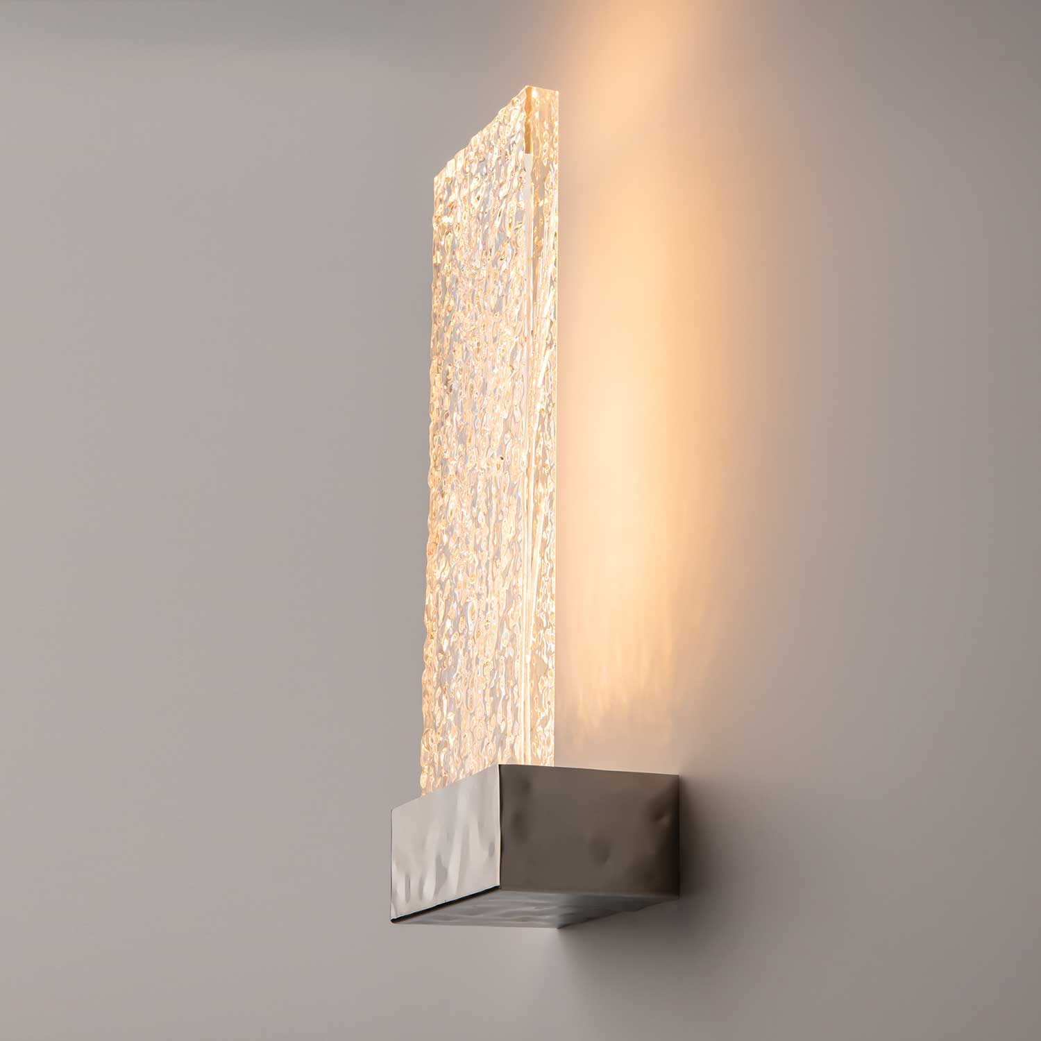 Ornate - Applique LED design en verre pour chambre d'hôtel