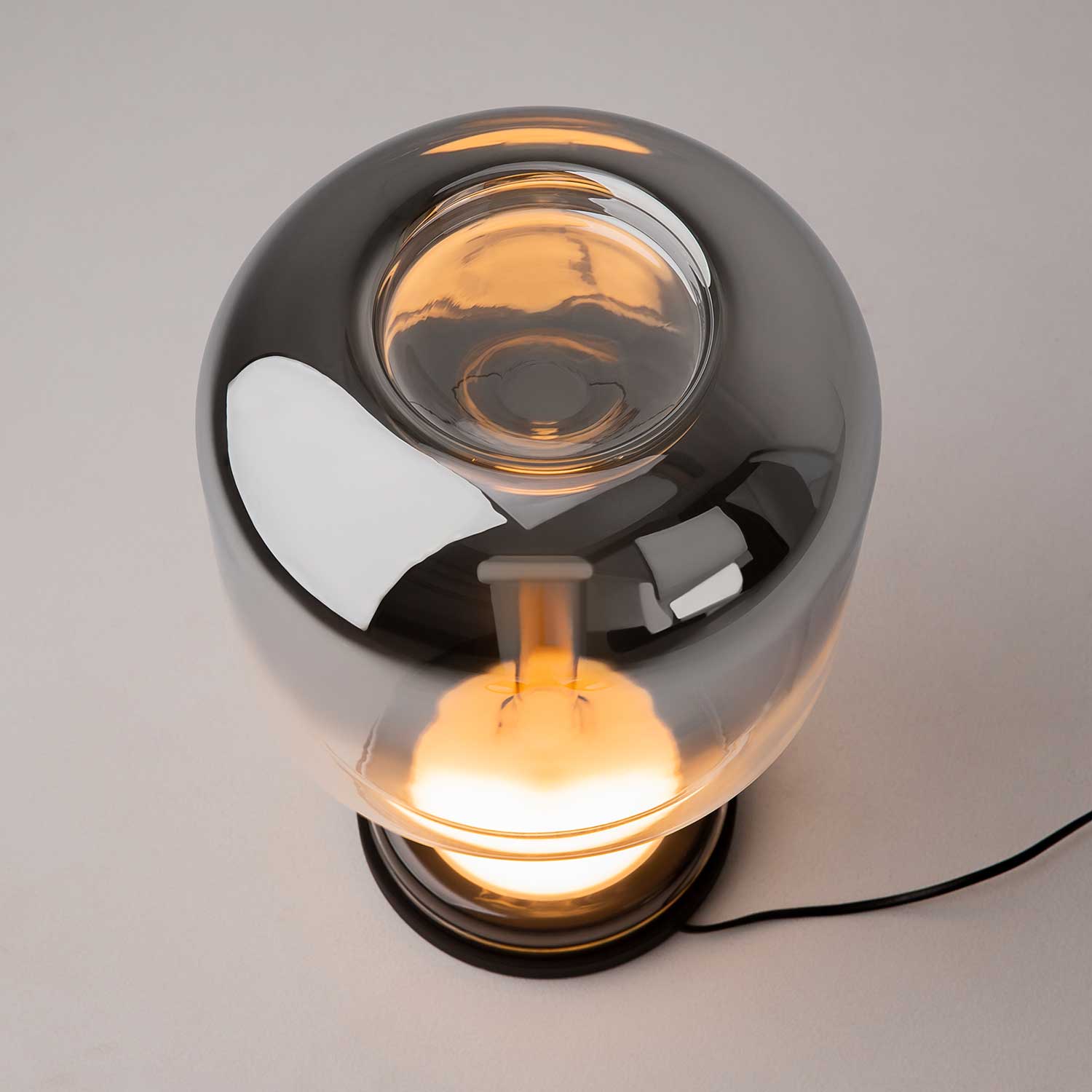 Spirito - Lampe LED à poser en verre design pour salon ou chambre