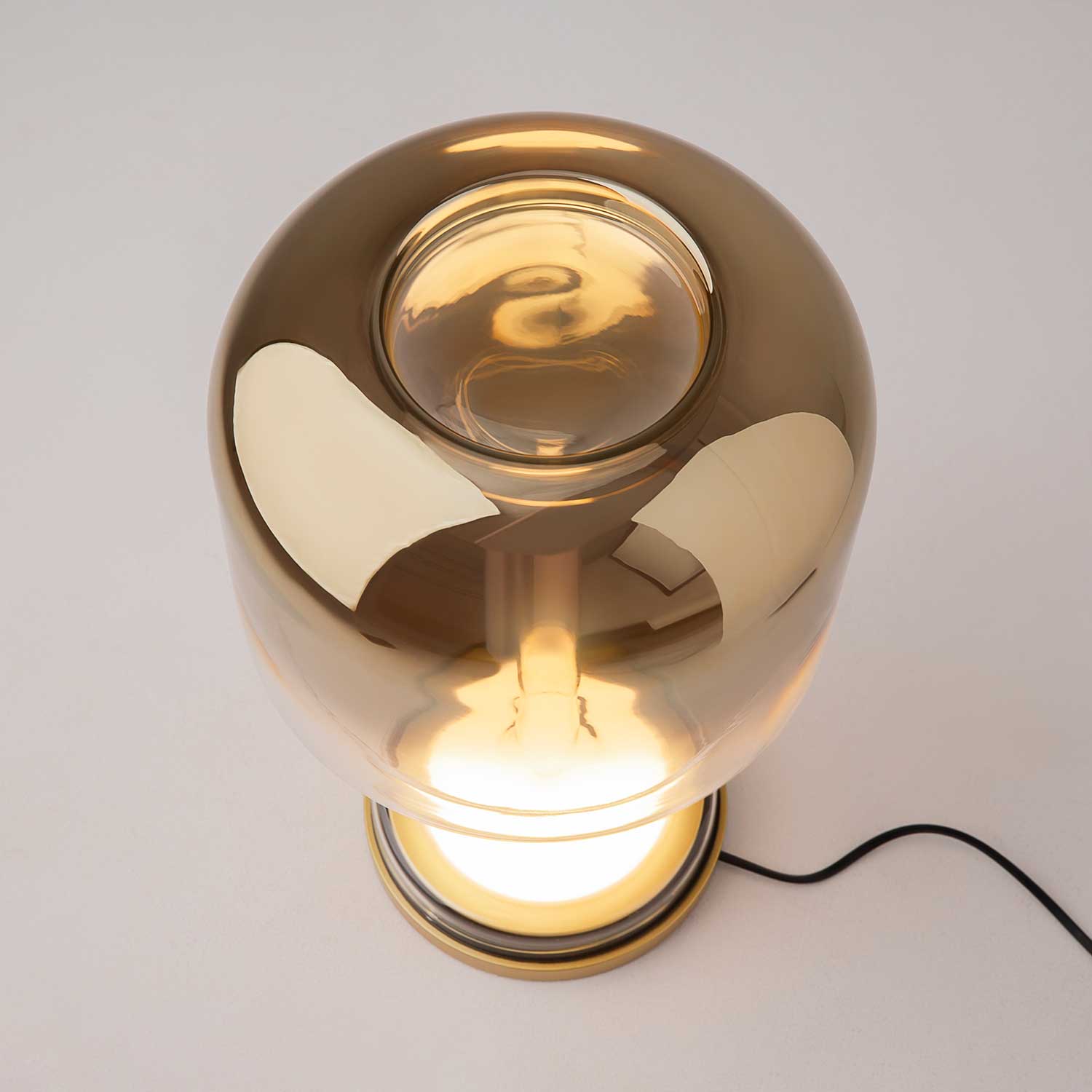 Spirito - Lampe LED à poser en verre design pour salon ou chambre