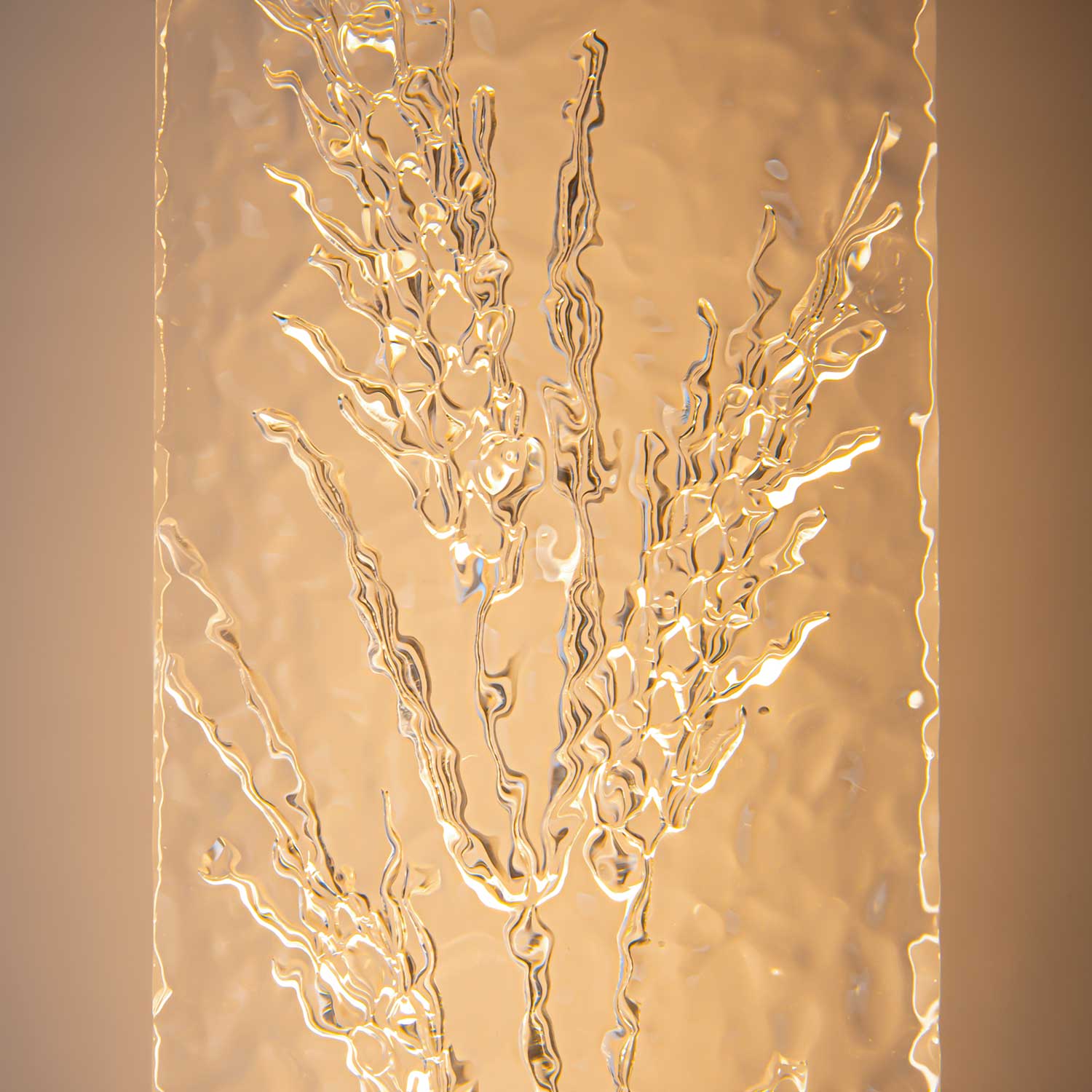 Ornate - Applique LED design en verre pour chambre d'hôtel