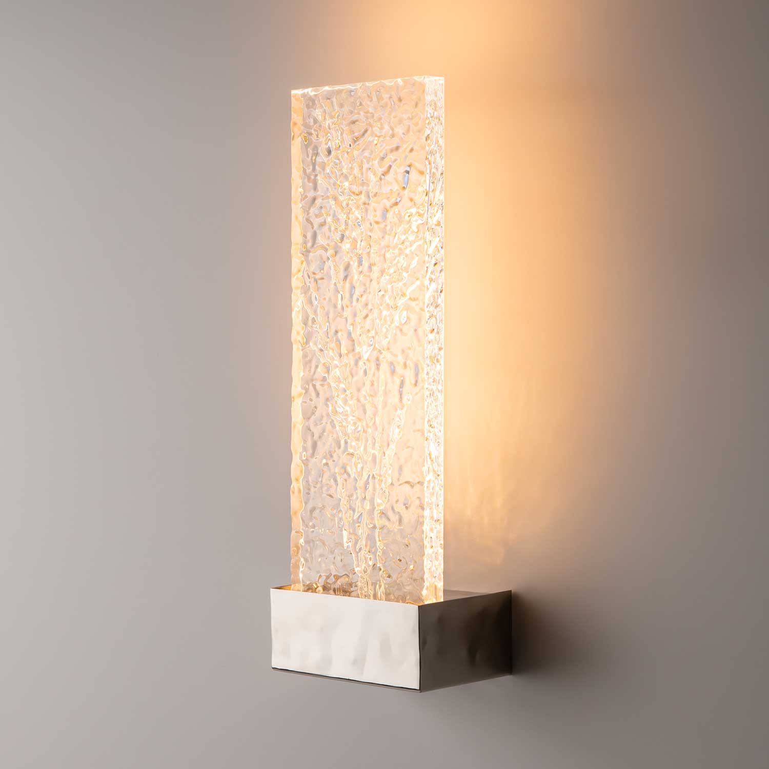 Ornate - Applique LED design en verre pour chambre d'hôtel
