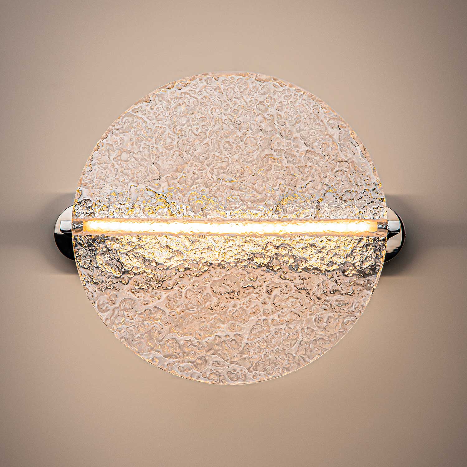 Mangata - Applique murale LED en verre martelé vintage