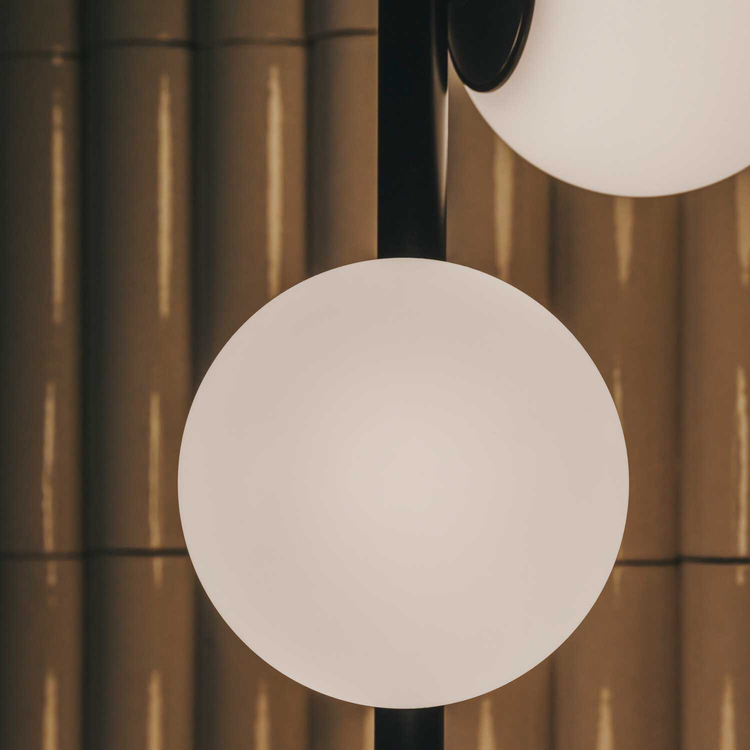 Perlina - LED floor lamp with glass spheres, stylish for bedroom