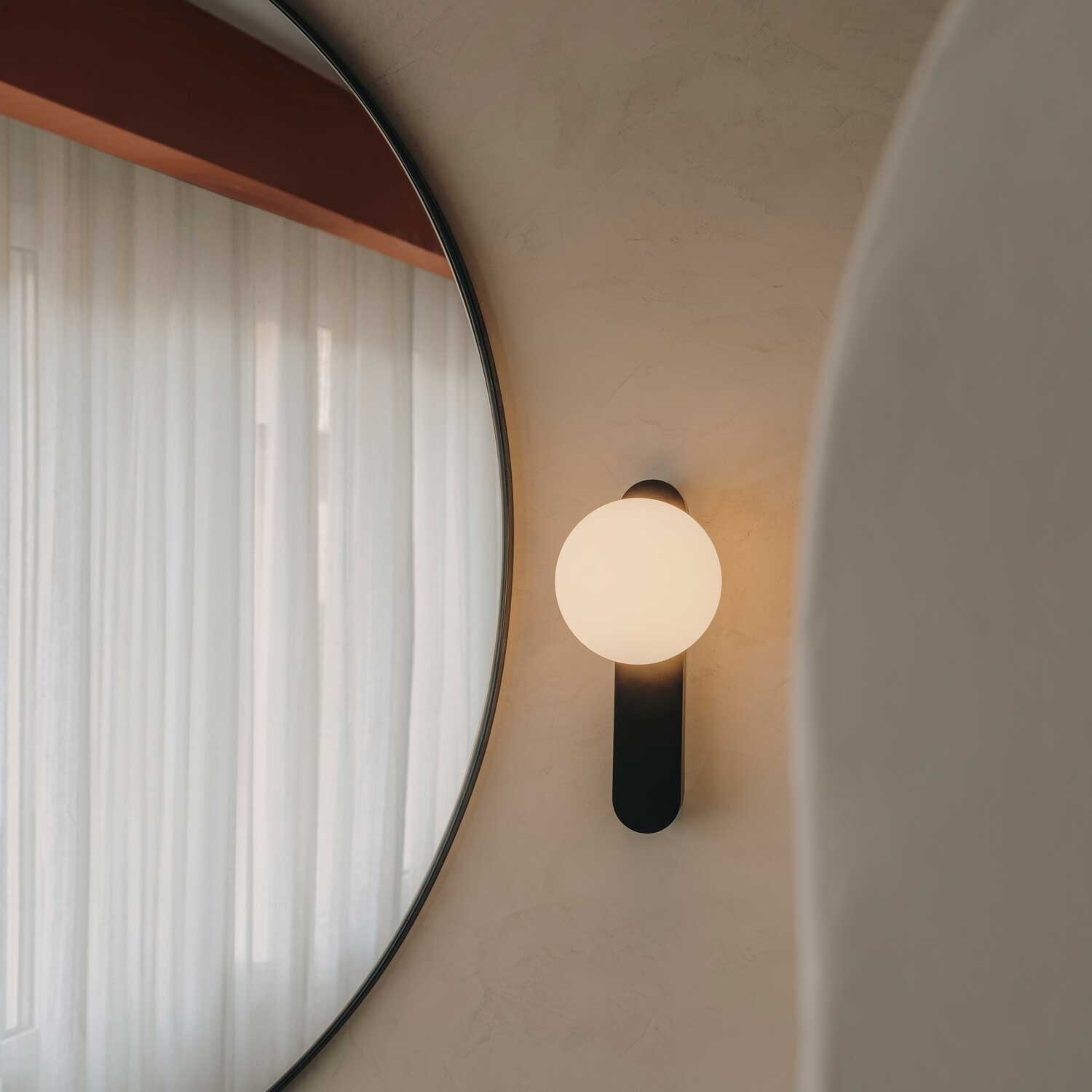 Perlina - Applique murale LED salle de bain en verre design