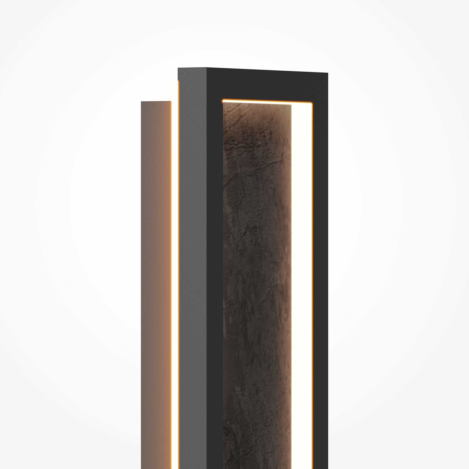 Orign - Applique LED design noir effet pierre pour chambre