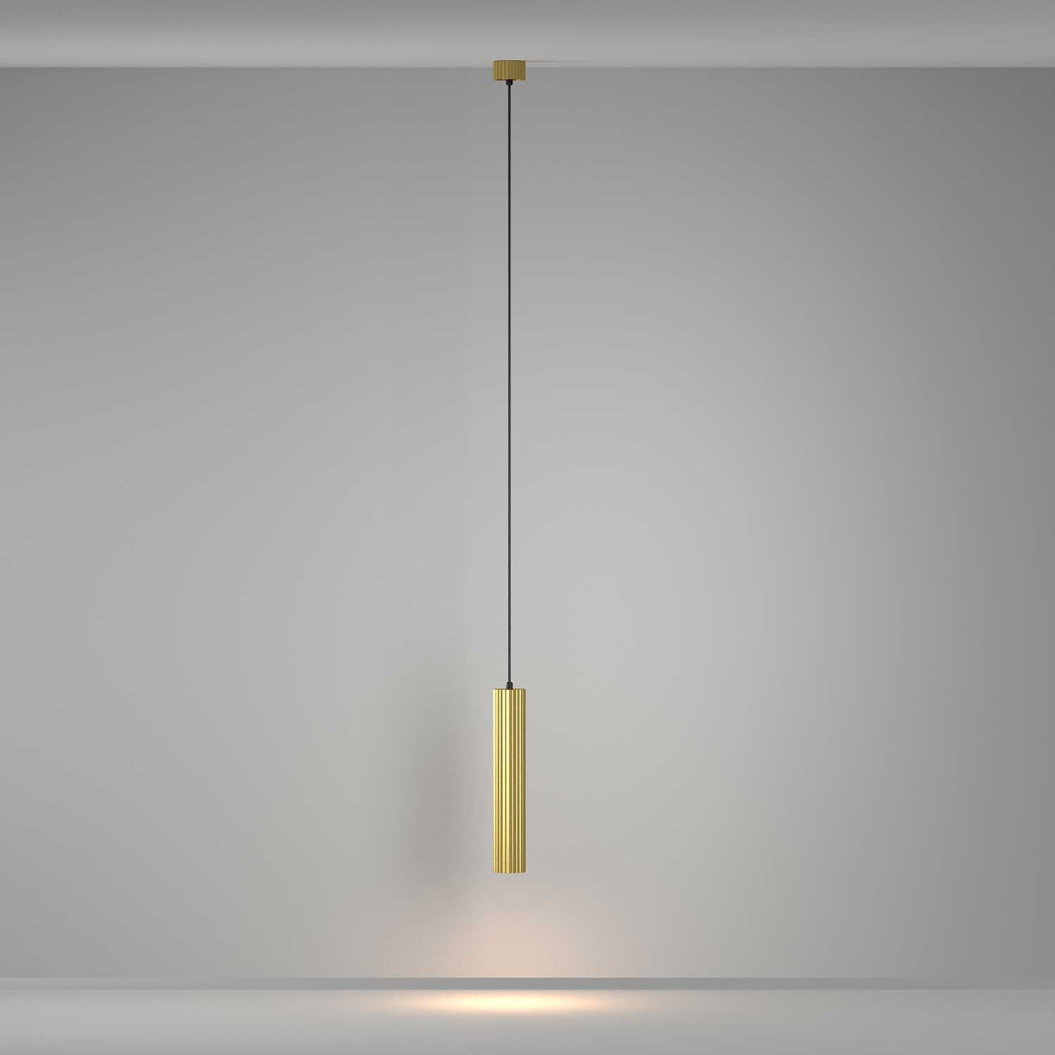 Calipso - Suspension cannelé tube en alu design pour cuisine