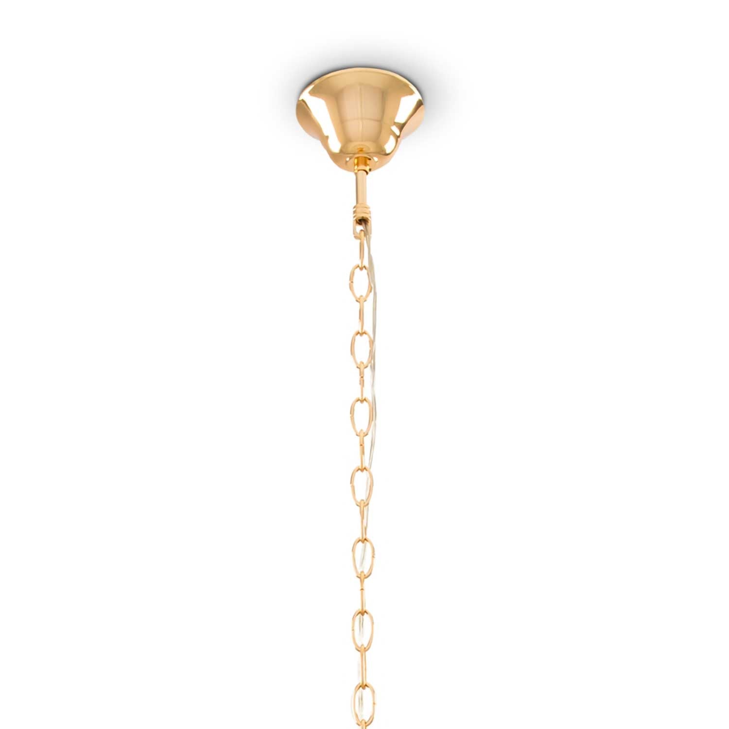 Flare - Lustre en verre fumé et doré royal pour salon