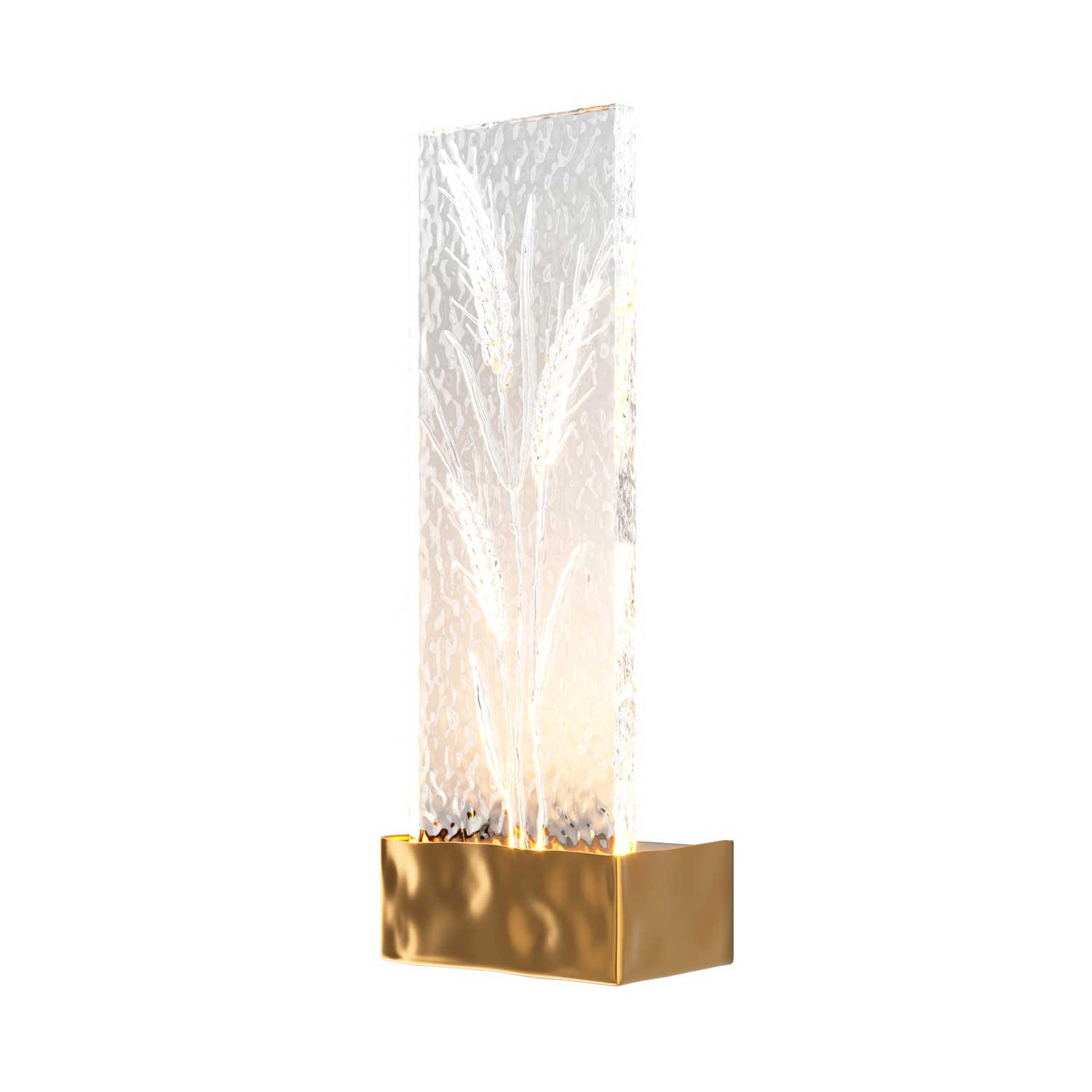 Ornate - Applique LED design en verre pour chambre d'hôtel