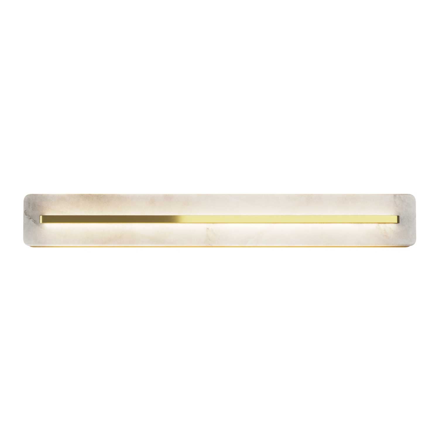 Albatre - Applique LED design en marbre et laiton